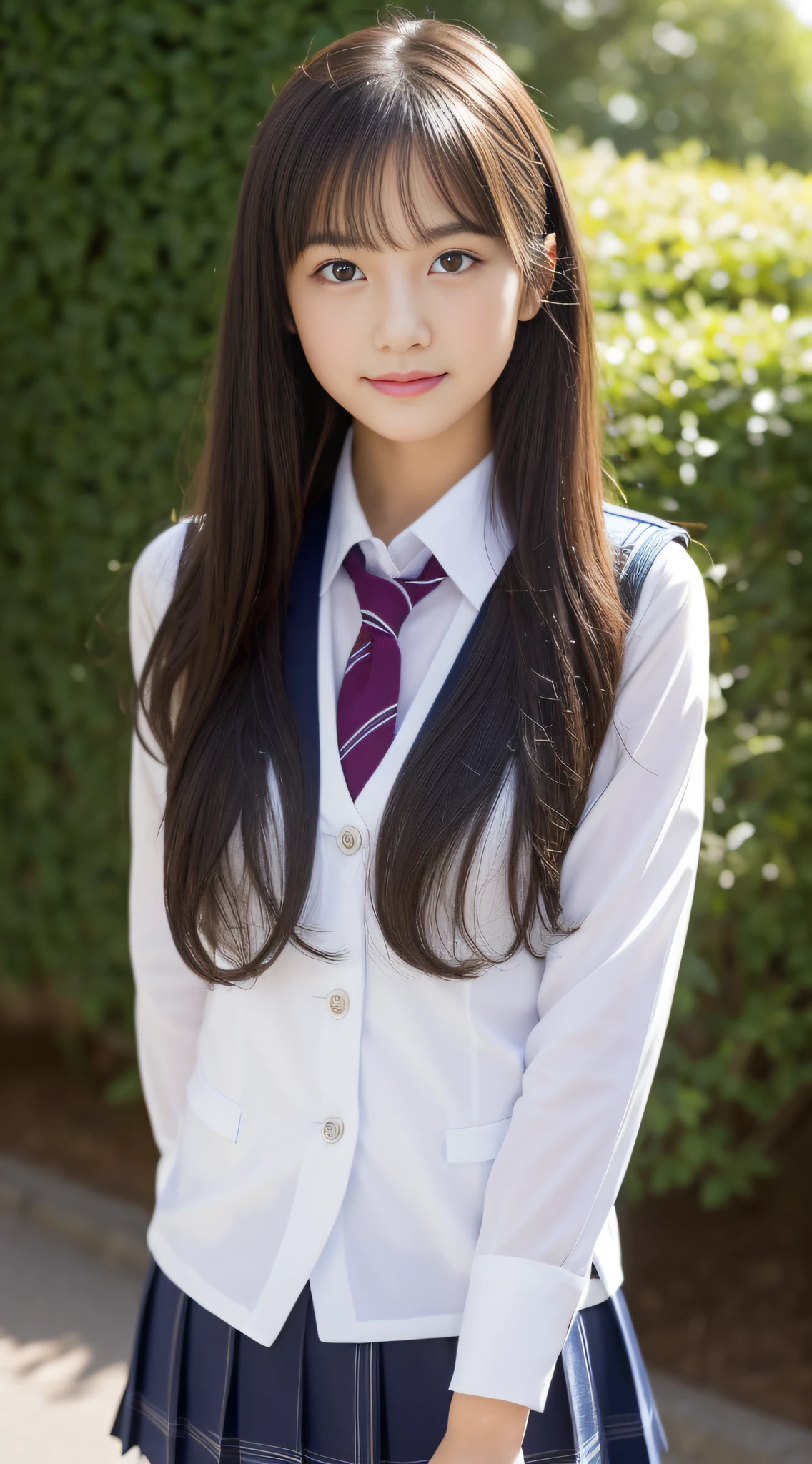 (((high detal,high-detail、masterpiece,Attention to detail))),Arab-asian woman in uniform, Realistic Young Gravure Idol, a hyperrealistic schoolgirl, Japan school uniform, japanese girl school uniform, a hyperrealistic schoolgirl,Young Pretty Gravure Idol, wearing japanese school uniform, Young Sensual Gravure Idol, Young Gravure Idol, Beautiful but innocent schoolgirl when you laugh,the whole body is wet,dripped out,with a flushed face,Beautiful girl with beautiful legs,Beautiful woman natural light、the whole body is wet,Sheer clothing,Semi-long,perm,Brown shiny hair,Hair is wet,Dripping water,dripping,,Have a troubled face,