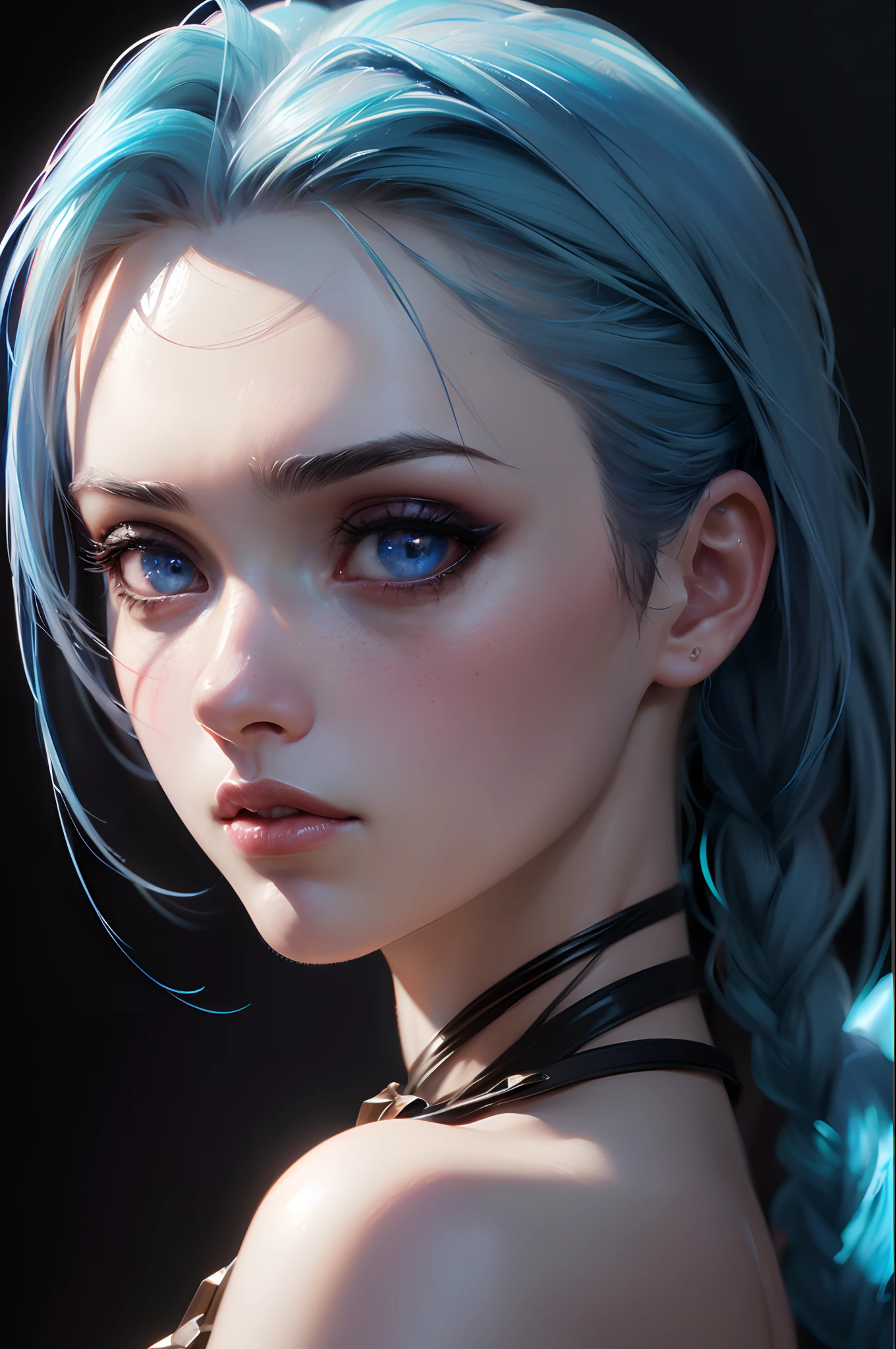 (DravenLol:1.2), (ultra photorealistic:1.3), (masterpiece:1.4), best quality, ((realistic)), high quality, ultra detailed, ((real image)), ((realistic skin)), ((realistic face)), (best quality:1.1), (illustration:1.05), (1girl:1.05), (gorgeous:1.05), (beautiful detailed eyes:1.05), (cinematic light:1.1), light blue highlights, (full body: 1.5)