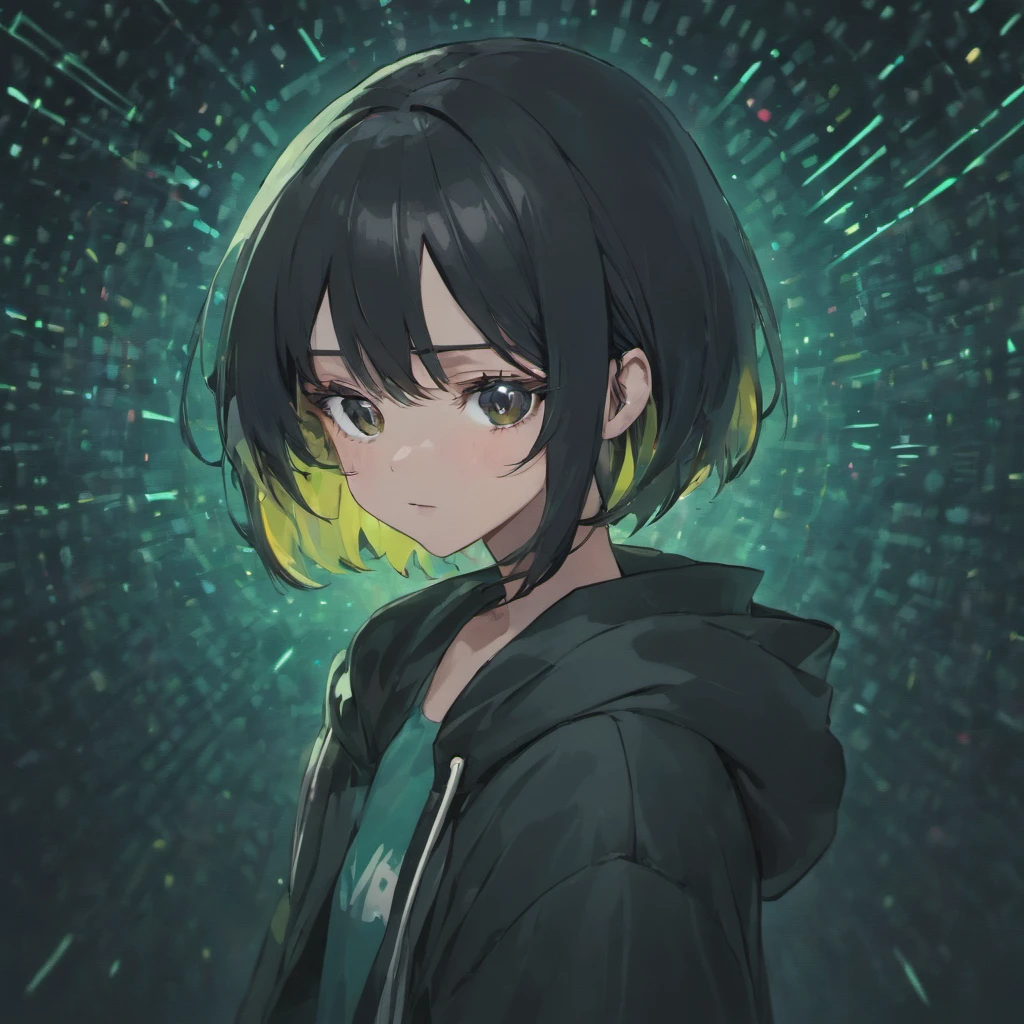 Glasses,Hooded,Short Black Hair,Black Eyes,Computer User,Dark Room,Cyber Security,Hacker