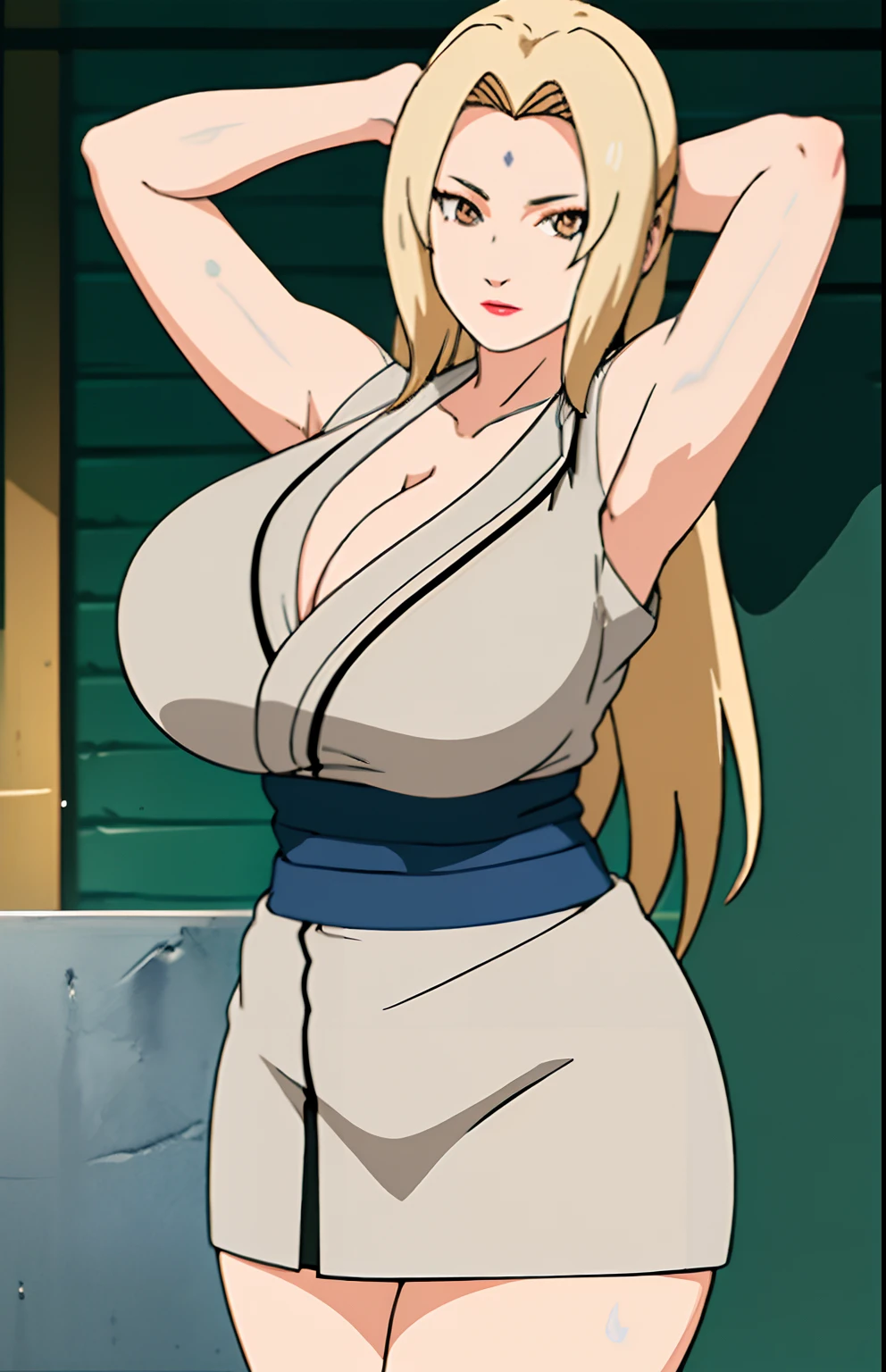 Big tits), (), (), white shirt, black tight skirt, (white lab coat), fullbody, cleavage, good anatomy, masterpiece, best quality, 4k, 8k, professional photography, soft light, sharp focus, 1 girl, blonde hair, at classroom, blonde hair, parted banks, detailed face+brown eyes, open lips, lipstick, close up view,