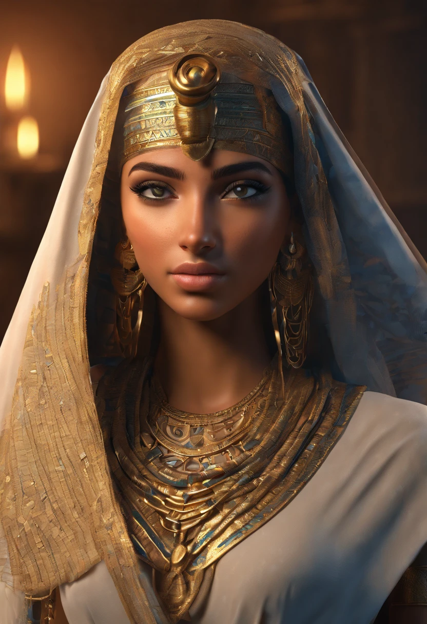 Egyptian girl with the veil