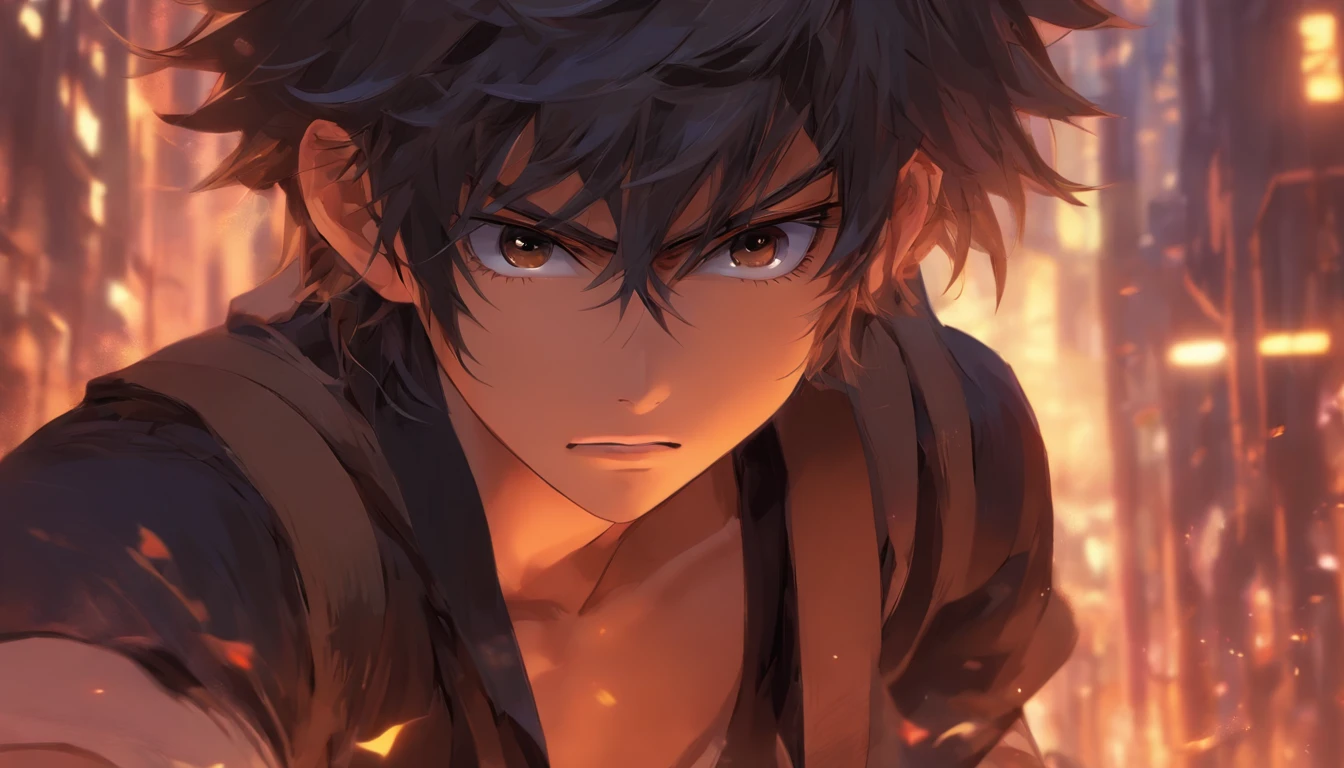 Anime boy with black hair and black shirt and brown suspenders, a character portrait inspired by Okumura Togyu, trending on pixiv, shin hanga, young anime man, anime moe art style, Anime Boy, Smooth Anime CG Art, artwork in the style of guweiz, Male anime style, Anime portrait of a handsome man, digital anime illustration