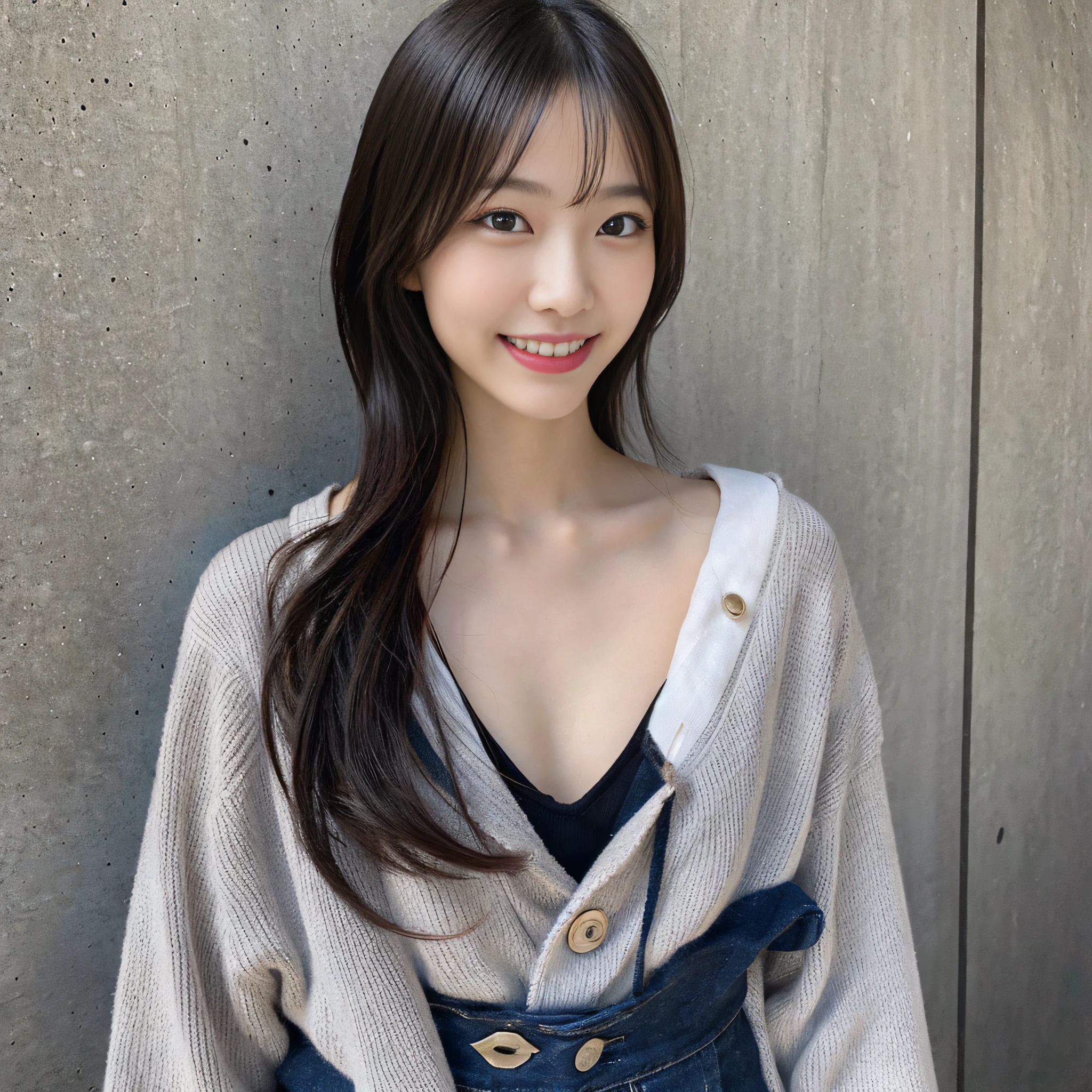 japanes, 1girl, a smile, The style is well constricted, medium chest