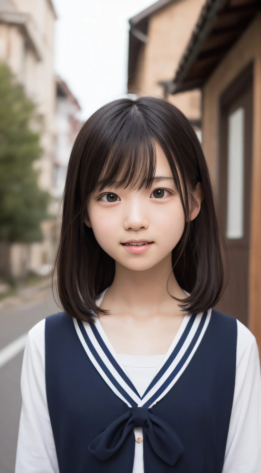 masterpiece, highest quality, 1 person,5 years old,Japanese,primary school student,girl,cute,black hair, black eye, short hair, kind,young