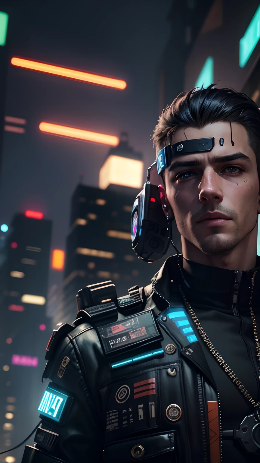 Cyberpunk handsome boy , realistic face ,8k,ultra realistic