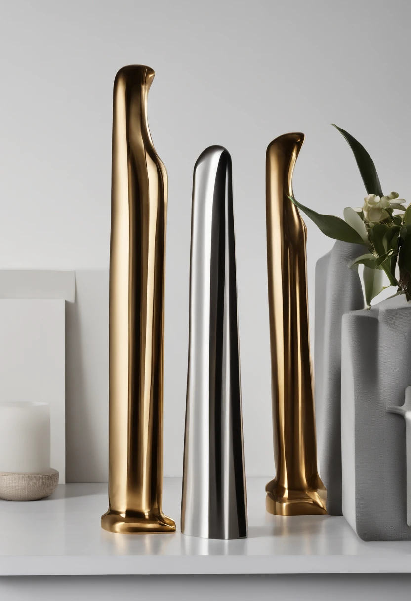 A metal dog bone-like stretch specimen,Its length is 5mm,The width is 1.41mm,The thickness is 10mm,It is placed on a stainless steel table,The background is a white wall,The light comes from the top left,Show the full picture of the dog bone sample
