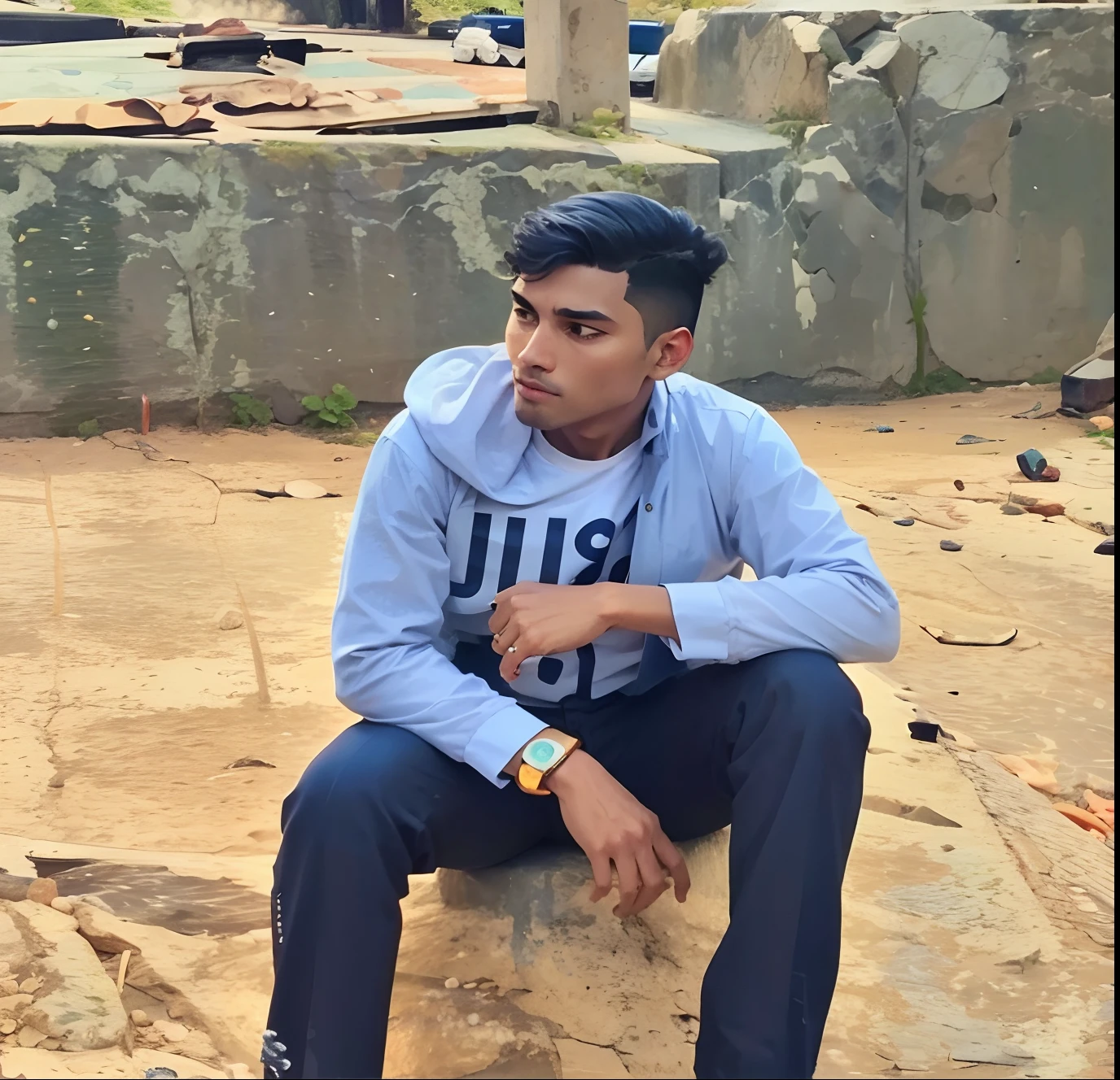 Navy blue blazer