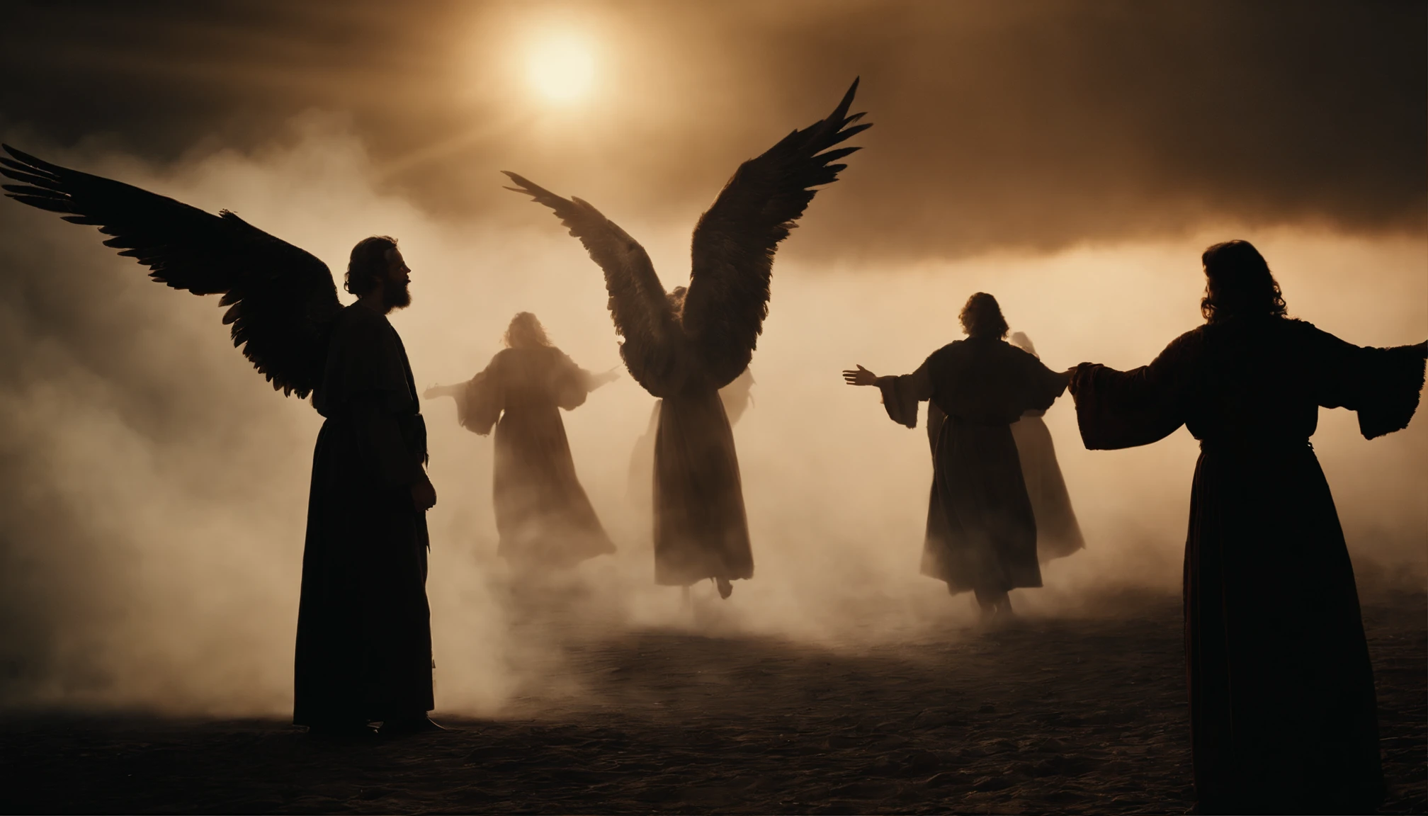 How do the angels sent by the Lord warn Lot's family during their escape from Sodom and Gomorrah? What is the importance of this divine warning?"