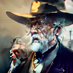 Mysterious and gloomy old man from the year 1845