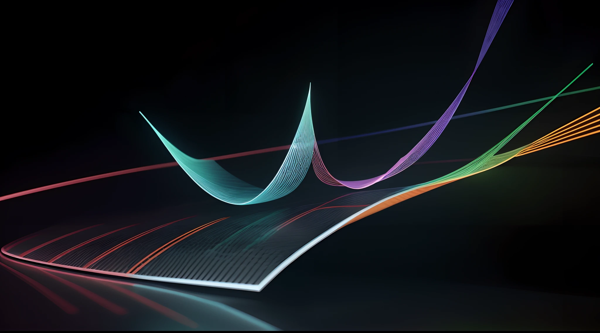 Engaging 3D visualization featuring stunning graphs、glinting
