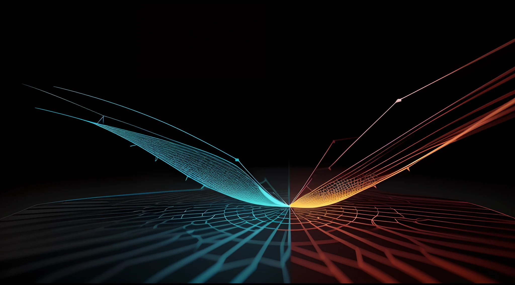 Engaging 3D visualization featuring stunning graphs、glinting
