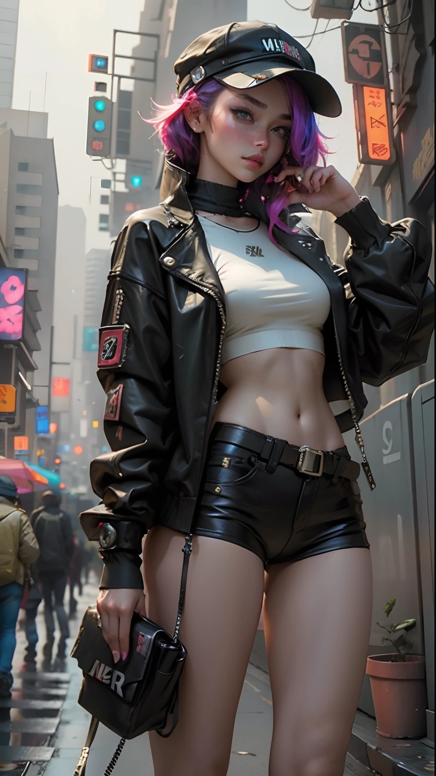 (masutepiece), (Best Quality), Realistic, Photorealism, 1girl in, Beautiful Girl, Perfect face, Perfect body, Sexy, (((Wearing only a pink MA-1 jacket)))、(((Do not close the zipper))),(( No bra, Braless)), Smile、(Taut)、Toned waist、fascinating butt、(((Don't wear panties)))、(((Wearing MA1 jacket only)))、Wearing a pistol holder on the thigh、Smile full of happiness、Attractive pretty woman、Detailed cute big blue eyes、Detailed cute face、complexion with good blood circulation、pink cheek、Medium Hair、(((stick out)))、 (Pink  )、(((The upper body is almost naked,)))、(((Pubic hair is visible in the crotch)))、(((Lower body naked)))、(((Panoramic view of the lower body)))、(((Trying to hide the crotch with your hands)))、Big beautiful blue eyes、Lots of patches and stickers on the jacket、Realistic、reallistic、((Realistic Women))、(molesting:1.8)、Kpop Idol、beauitful face、Dress like KPOP、grabbing on breasts、(Park at night:1.2)、grab the ass、multiple men around her grabbing her breasts、grabbing on breasts、Multiple hands、​masterpiece、top-quality、ighly detailed、molesting、Crowd of men、Crowd Surfing、face very realistic、Very realistic eyes、very large crowd of men around her、Who grabs her body々、breasts squeezed、 molesting、​masterpiece、top-quality、ighly detailed、1girl in、Multiple hands、grabbing ass with crazy crowd、grabbing on breasts、Cut the skirt、revealing white panties、men all around her、Squeeze the body、many people grabbing breasts、getting beat up、Clothes Pulling、Extremely wet and sweaty、suffer、crying how bright、(No women in the crowd:1.5)、Men holding necks、frombelow、Skysky