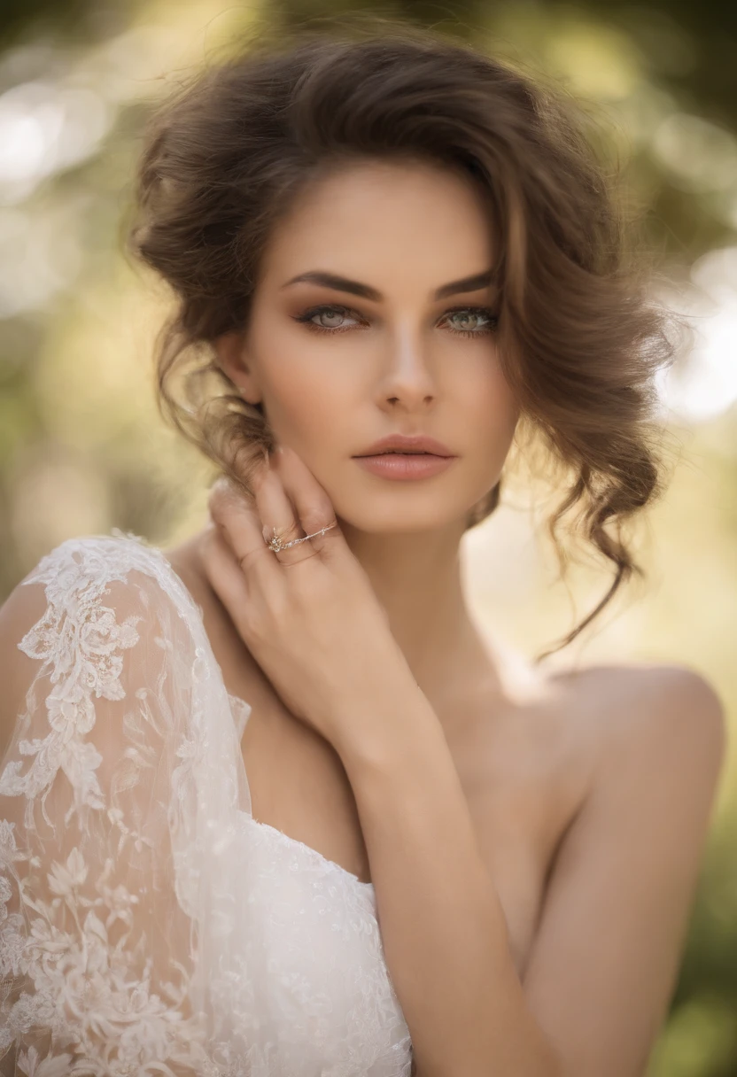 linda garota, branca, corte de cabelo longo, pale skinned, garota, Staryuuki,Close-up, Olhando para o Viewer, franja varrida wispy, hand on own cheek, retrato, ((blusa sem mangas, xale)), pulseira, Bolo de manicure, sobrancelhas grossas, parque, banco de parque, Antecedentes detalhados, Super Modelo, modelo de moda, separated-lips, (High key lighting, maquiagem), corar, Vermelho \(maquiagem\), master part, Qualidade Superior, melhor qualidade, Arte Oficial, Unity 8k papel de parede, Altas, ultra-highresolution, ultra-detalhado, Beautiful and Aesthetic,