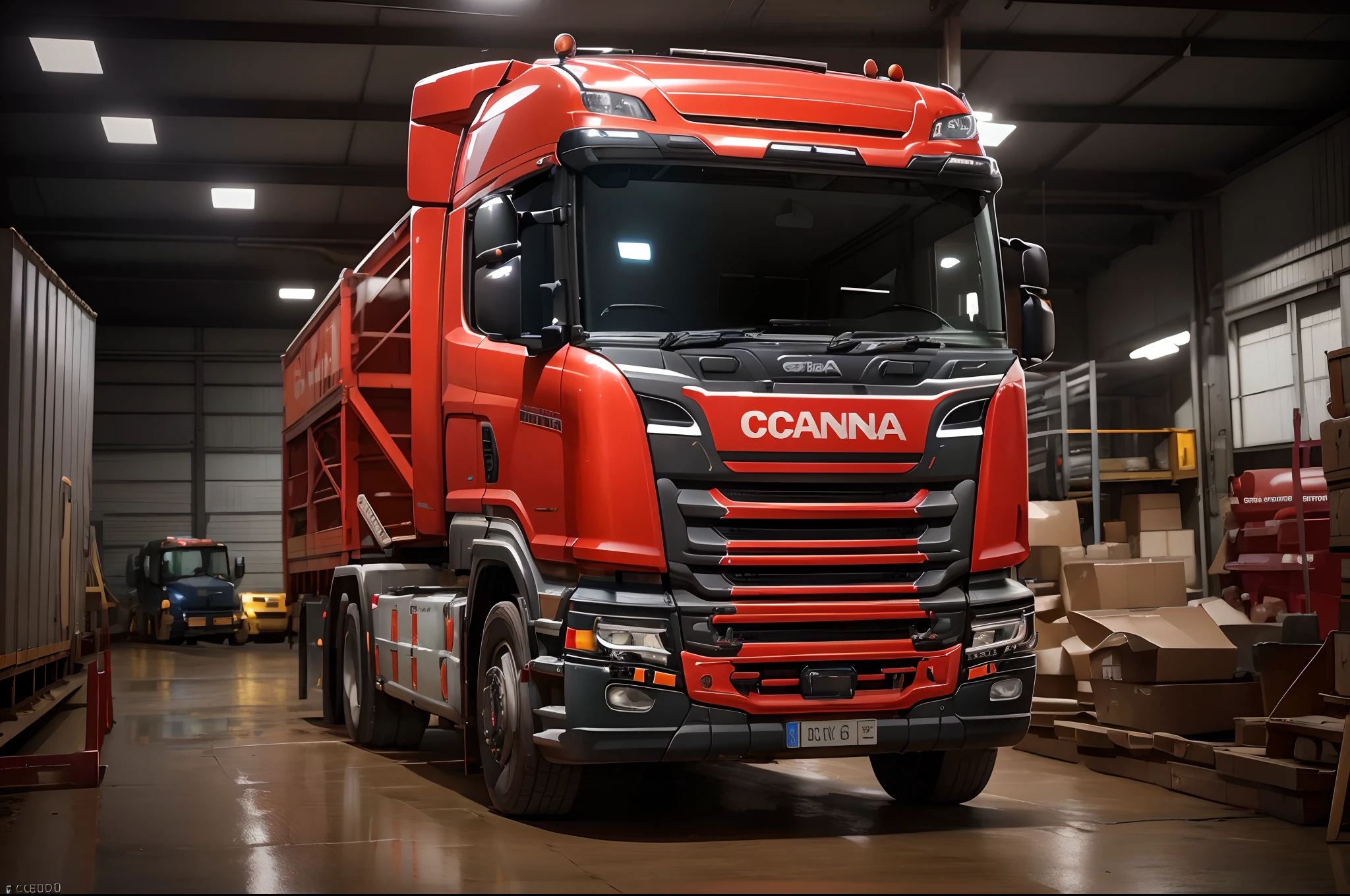 mude o nome ccanna para scania: (best quality,4k,8k,highres,masterpiece:1.2), ultra-detailed, (realistic,photorealistic,photo-realistic:1.37), concept artists, portraits, vivid colors, professional, bokeh, HDR, UHD, studio lighting, physically-based rendering, sharp focus, extreme detail description, landscape, Scania truck depiction, vibrant colors, dynamic composition, high-definition textures, detailed reflections, impeccable accuracy, realistic metallic finish, atmospheric lighting, powerful presence, breathtaking scenery, majestic mountains in the background, clear blue sky, sunlight streaming through the clouds, lush green fields, winding roads leading into the distance, Scanian countryside, idyllic atmosphere, hint of nostalgia, nostalgic color grading, warm color tones, expertly layered brush strokes, precise attention to detail, subtle shadows and highlights, atmospheric perspective, serene and peaceful ambiance.