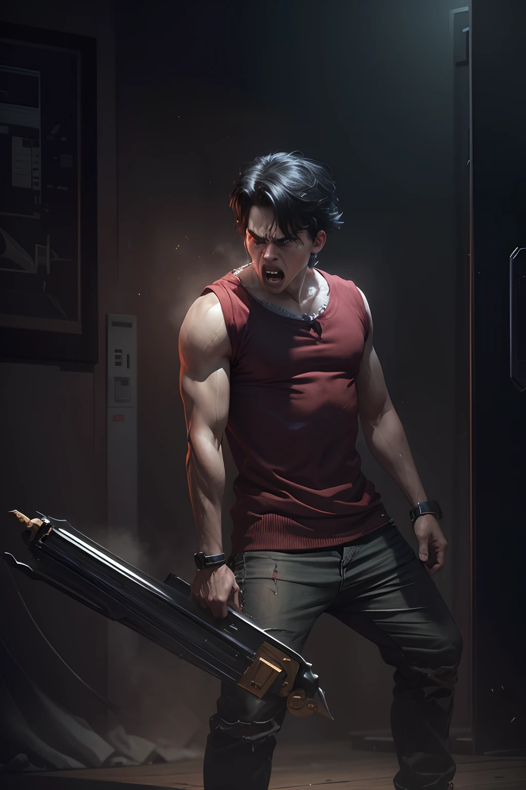 Angry boy 4k