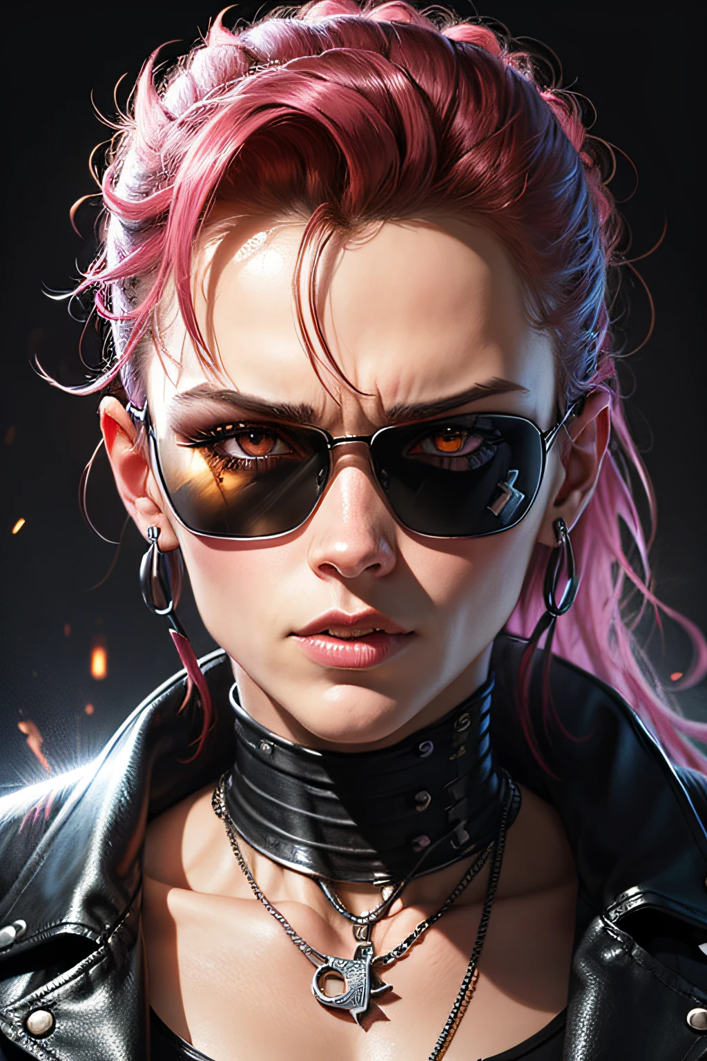 terminator punk, close up