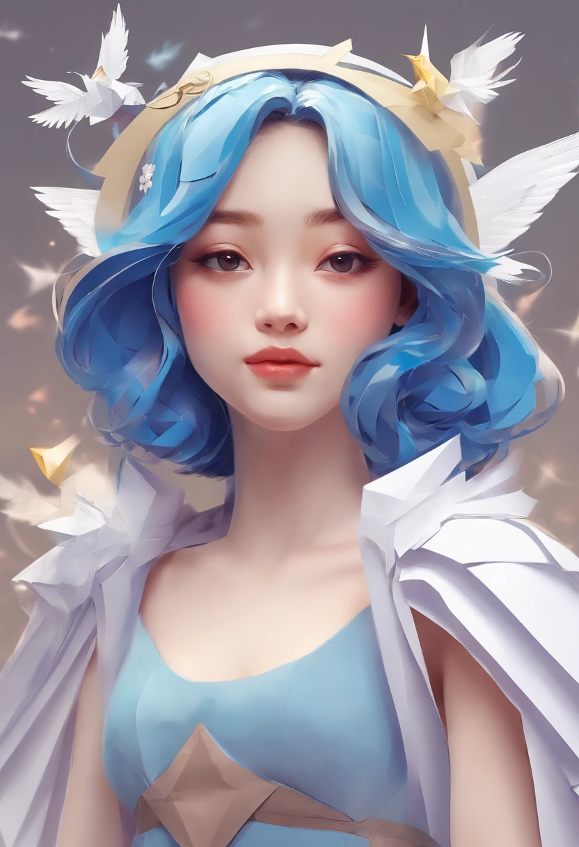 "picture quality: 8K (Highest quality scale: 1.2), Artistic style: Realistic, Photorealistic elements: 1.37, Clarity: Ultra high definition, subject:One girl flying over a stunning cityscape ,Hoodie,Blue hair, Neon Color Shooting Star, Very long hair, off shoulders, feathers hair ornament, neon color, flashes, stunning night sky, Teenage girl (16 years old), Notable features: Pleasant smile, Closed mouth, exquisitedetails, Lovely Nose, Composition: Full body, damp hair, context: In the giant Darsepho,, attire: Snow White T-Shirt, Angel wings very detailed