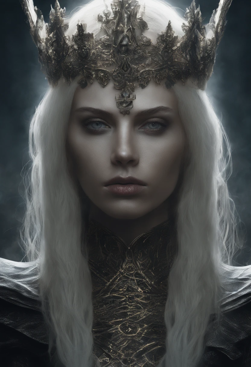 Close-up of a woman with a TIA on her head, princesse aux cheveux blonds, Guviz-style artwork, Ross Tran 8 K, a beautiful fantasy empress, 8k high quality detailed art, portrait of an elf queen, 4k highly detailed digital art, Beautiful and elegant inspired by the Norse goddess Freyja, Portrait de princesse, Portrait of the Queen of Light