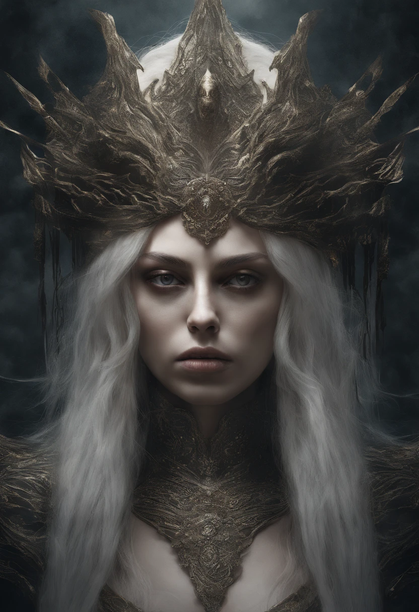 Close-up of a woman with a TIA on her head, princesse aux cheveux blonds, Guviz-style artwork, Ross Tran 8 K, a beautiful fantasy empress, 8k high quality detailed art, portrait of an elf queen, 4k highly detailed digital art, Beautiful and elegant inspired by the Norse goddess Freyja, Portrait de princesse, Portrait of the Queen of Light