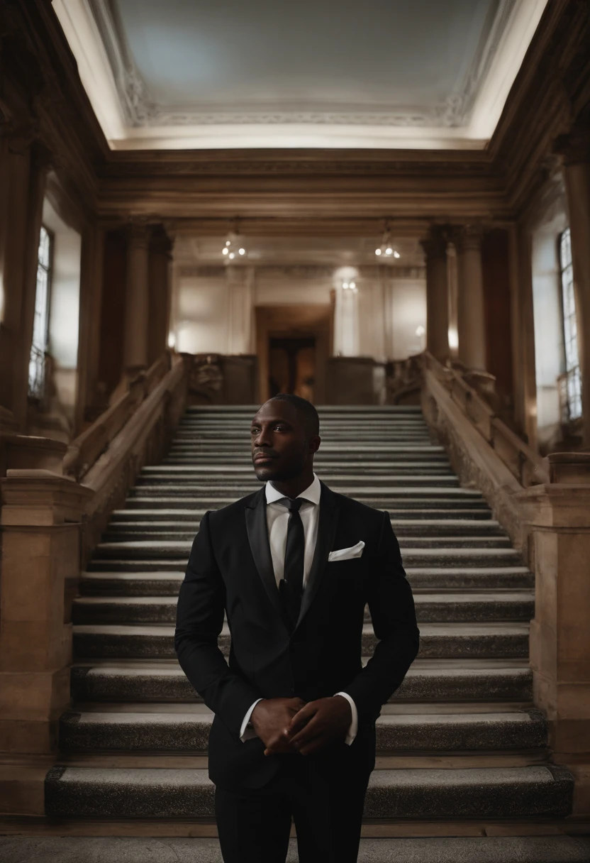 A black man from Alafard in a suit removes his tie in the dark, Portez-le avec un costume et une cravate, porter un costume et une cravate, Topic Details: porter une combinaison, Portez-le avec un costume et une cravate, porter une combinaison, porter une combinaison, Apportez une combinaison, Portez des tuniques et des cravates, Costume et cravate, porter une combinaison, wear a strict business suit, Dressed in a black suit