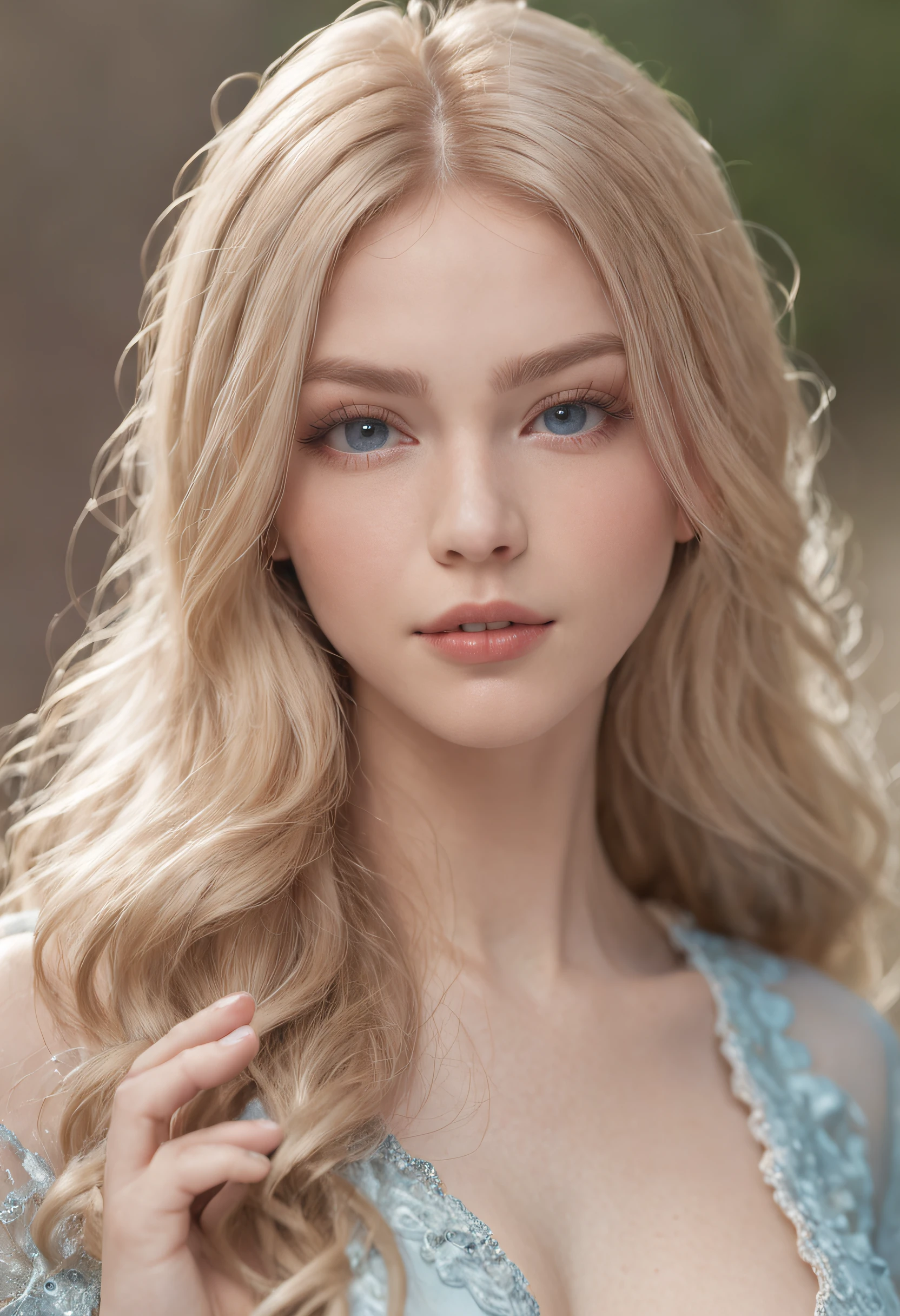 1 girl, very disheveled hair, |blonde, very beautiful long shiny hair, very beautiful pretty face, shiny shiny beautiful skin, solo, super high quality, hard focus, film grain, super high resolution, masterpiece, sparkling nice detailed crystal clear light blue eyes,