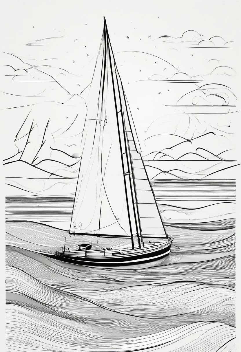 sailing boat, waves, riding the waves, boats