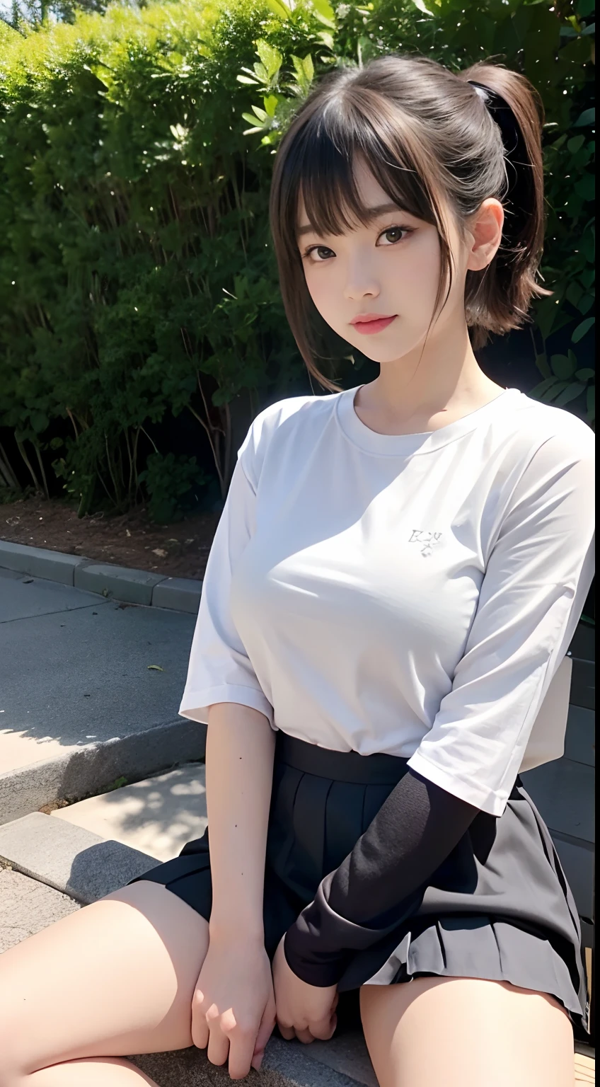 photoreali、photoRealstic brunette color hair、hair straight、tit、Black eyes、Plump cheeks、、Big high school girl、Suppin、Short hair tied up,Short ponytail hair,So that it is not exposed、Cute Baby Turtle、a saisuit、Female Student、bow ribbon、skirt by the、Soaked with sweat enjoy face expresssion、Laughing expression、Laughing little breast、tit、Short stature、vaginal、Female genitals、、 Spread your legs boldly、Normal bit、insertion、Vaginal insertion、pubes、Sex life、Sykes、Have sex、sperm、Large number of sperm、Sperm immersion、Intense sex、Secure insertion、cum shots Background with、Countryside、takeout
