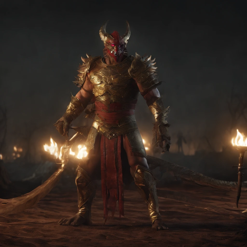 Golden Tenryu,Harsh red eyes,Close-up release of blood fire from the nose,Chest scales,high high quality,8K,Many details,Fire lettuce,Alas,4 legs,Spotted claws,golds,dangers,fires,dentes pontiagudos,big dragon,immensity,threatening,imponent