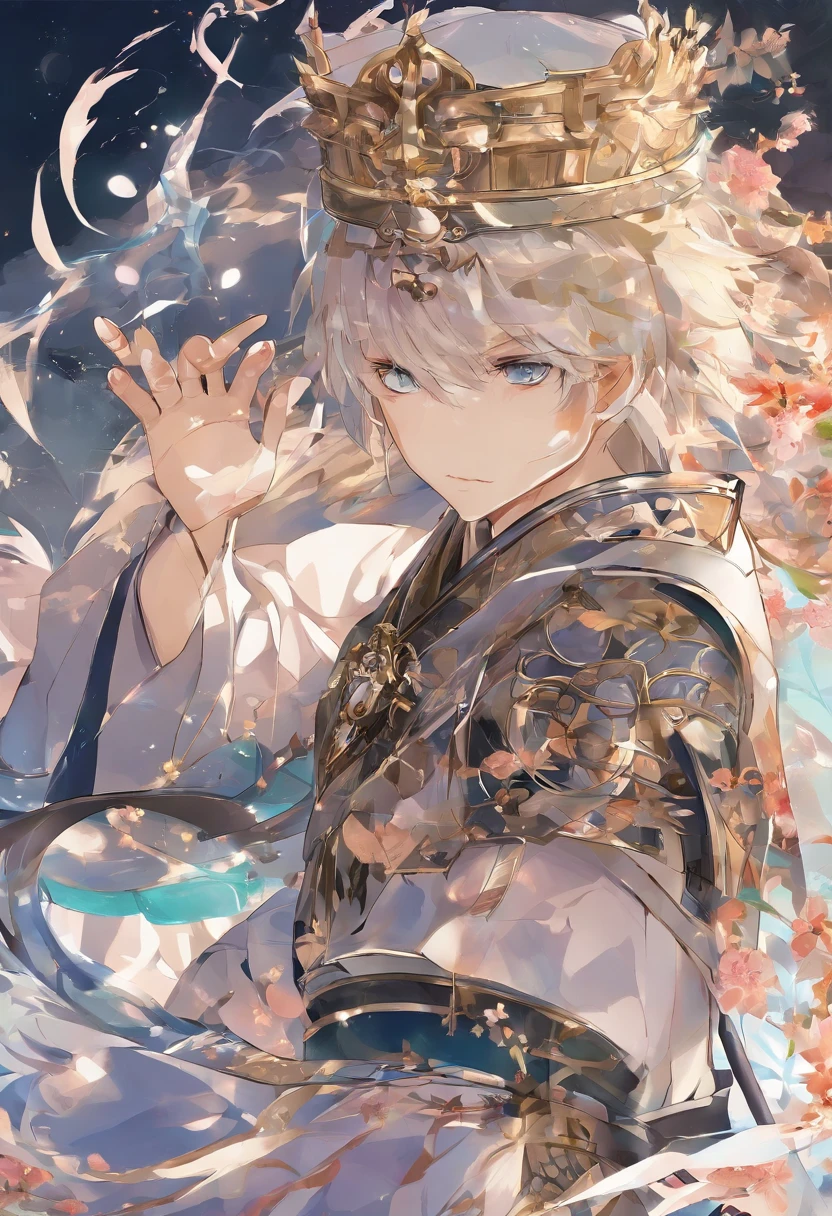 1male people,Three Kingdoms killing style:0.2,A meticulous face,Clear face,Full body like,Shogun,Armor,Card background、对称,High picture quality,tmasterpiece,best qualtiy,超高分辨率, style of anime,the soft light