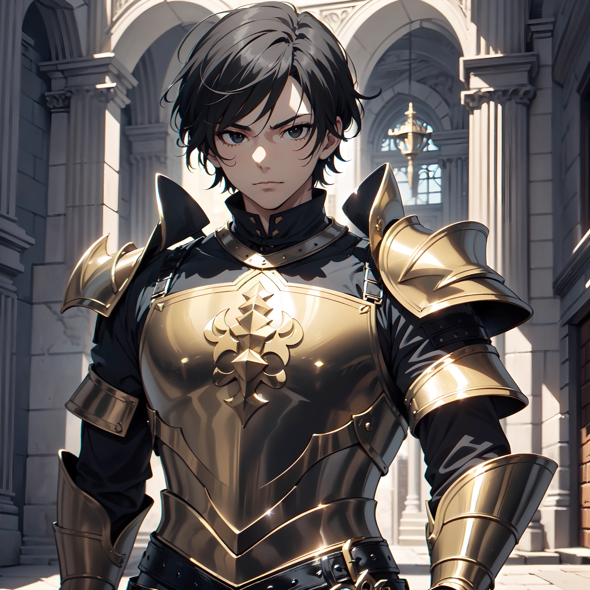 128K Ultra High Definition,
128K Ultra High Quality,
128K Ultra High Resolution,
Best Definition,
Best Quality,
Best Resolution,
Perfectly Detailed,
Perfectly Designed,
Extremely Detailed,
Extremely Designed,
Hyper Detailed,
Hyper Definition,
Hyper Quality,
Hyper Resolution,
Masterpiece,
(((Anime))),
Body Shot,
(((Boy))),
Handsome,
Muscular Body,
(((Black Short Hair))),
(((Black Eyes))),
(((Hyper Detailed & Perfectly Designed Bronze Armor Plates))),
(((Hyper Detailed & Perfectly Designed Engraving Jeweled Baron Armor))),
(((Inside Of Medieval Royal Palace Background Scenery))),