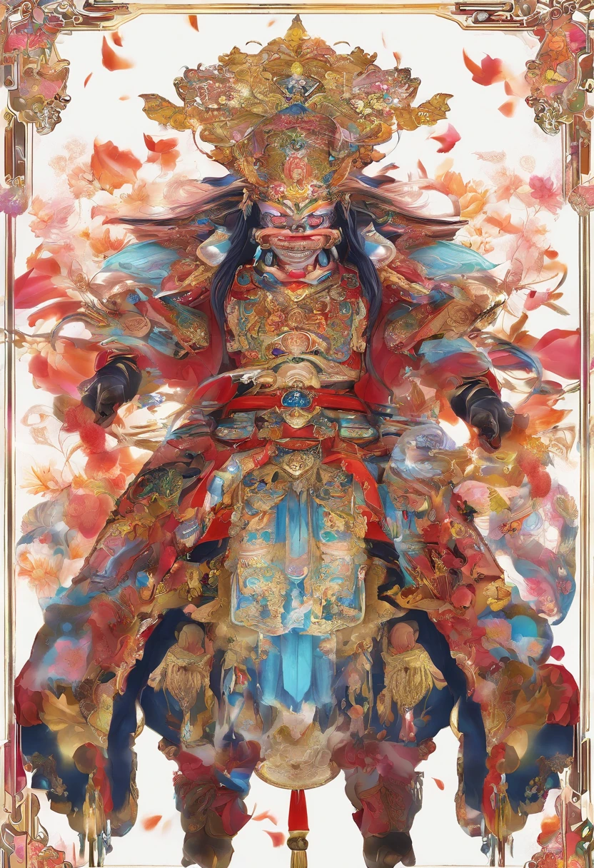 three kingdom,A meticulous face,Clear face,Full body like,Shogun,Armor,Card background、对称,High picture quality,tmasterpiece,best qualtiy,超高分辨率