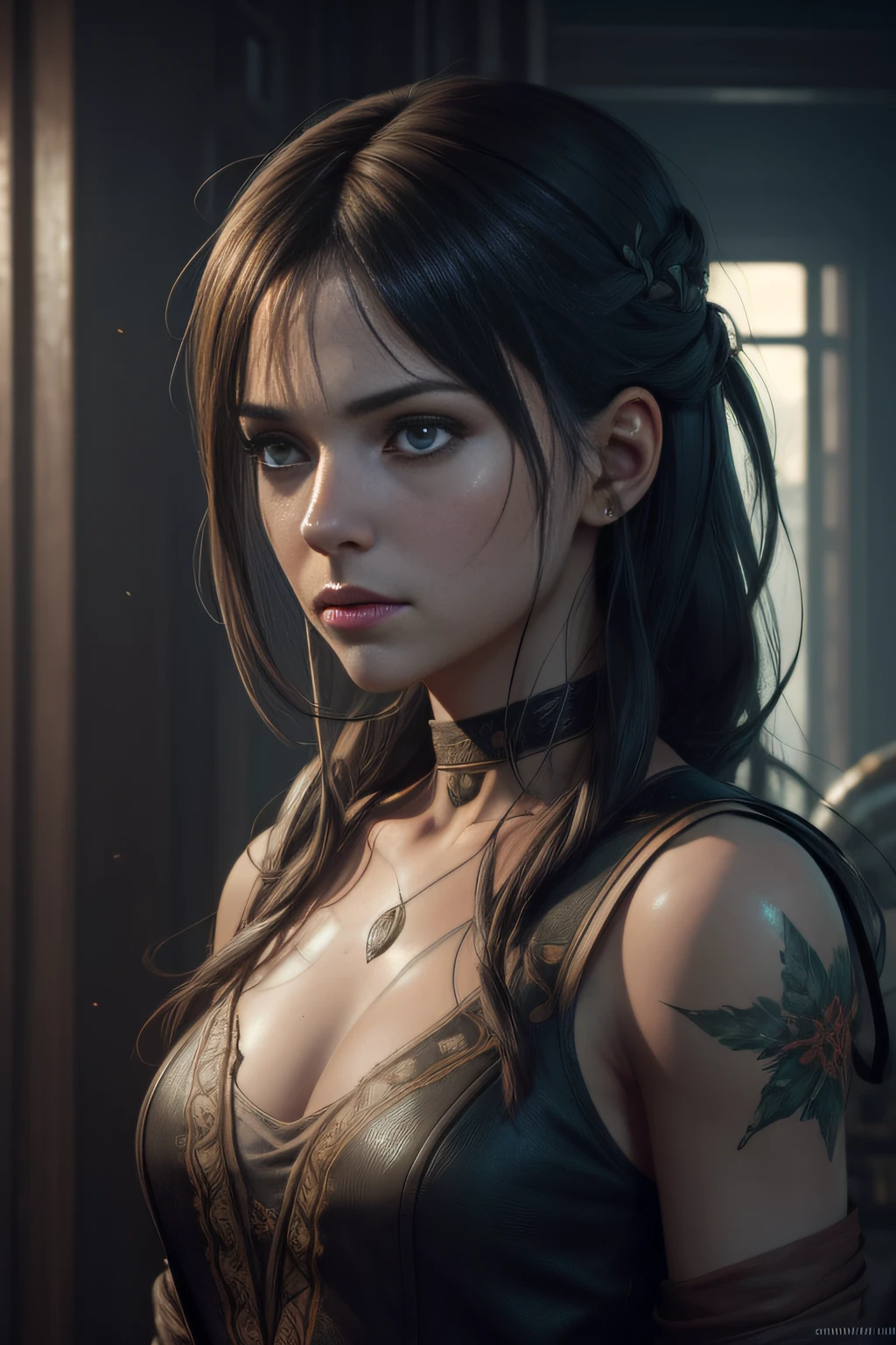a portrait of a lonely beauty zombie girl alone in a crowd, alabaster skin, grunge outfit, crawed background, doubtful poses, perfect face, hyper detailed, dead inside, green eyes, (extremely detailed cg unity 8k wallpaper), the most beautiful artwork in the world, atey ghailan, in the style of studio ghibli, by jeremy mann, greg manchess, antonio moro, intricate, high detail, photorealistic painting art by midjourney and greg rutkowski, matte, bryan organ, extremely detailed cg unity 8k wallpaper, high detail, photorealistic painting art by midjourney and greg rutkowski, matte, bryan organ, extremely detailed cg unity 8k wallpaper, high detail, photorealistic painting art by midjourney and greg rutkowski, matte, bryan organ, extremely detailed cg unity 8k wallpaper, high detail, photorealistic painting art by midjourney and greg rutkowski, matte, bryan organ