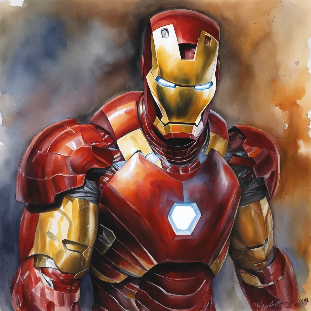 Alex Ross's Iron Man Portrait