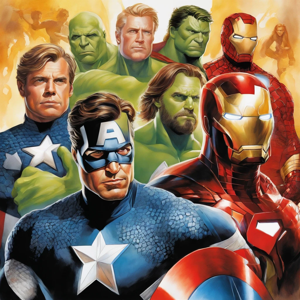 Alex Ross's Portrait of the Avengers