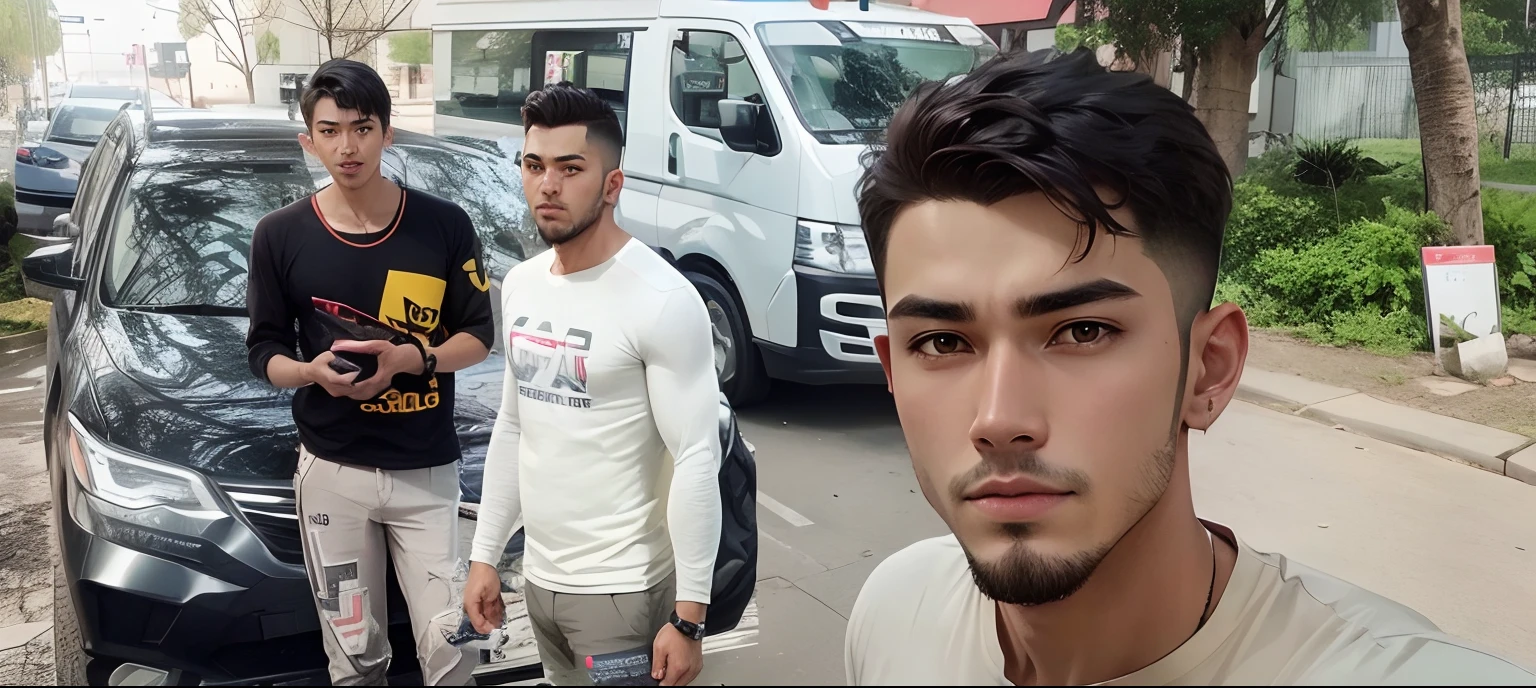 Cyber park , handsome boy