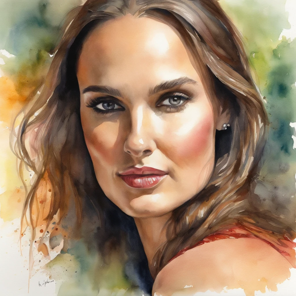 Alex Ross's portrait of Natalie Portman
