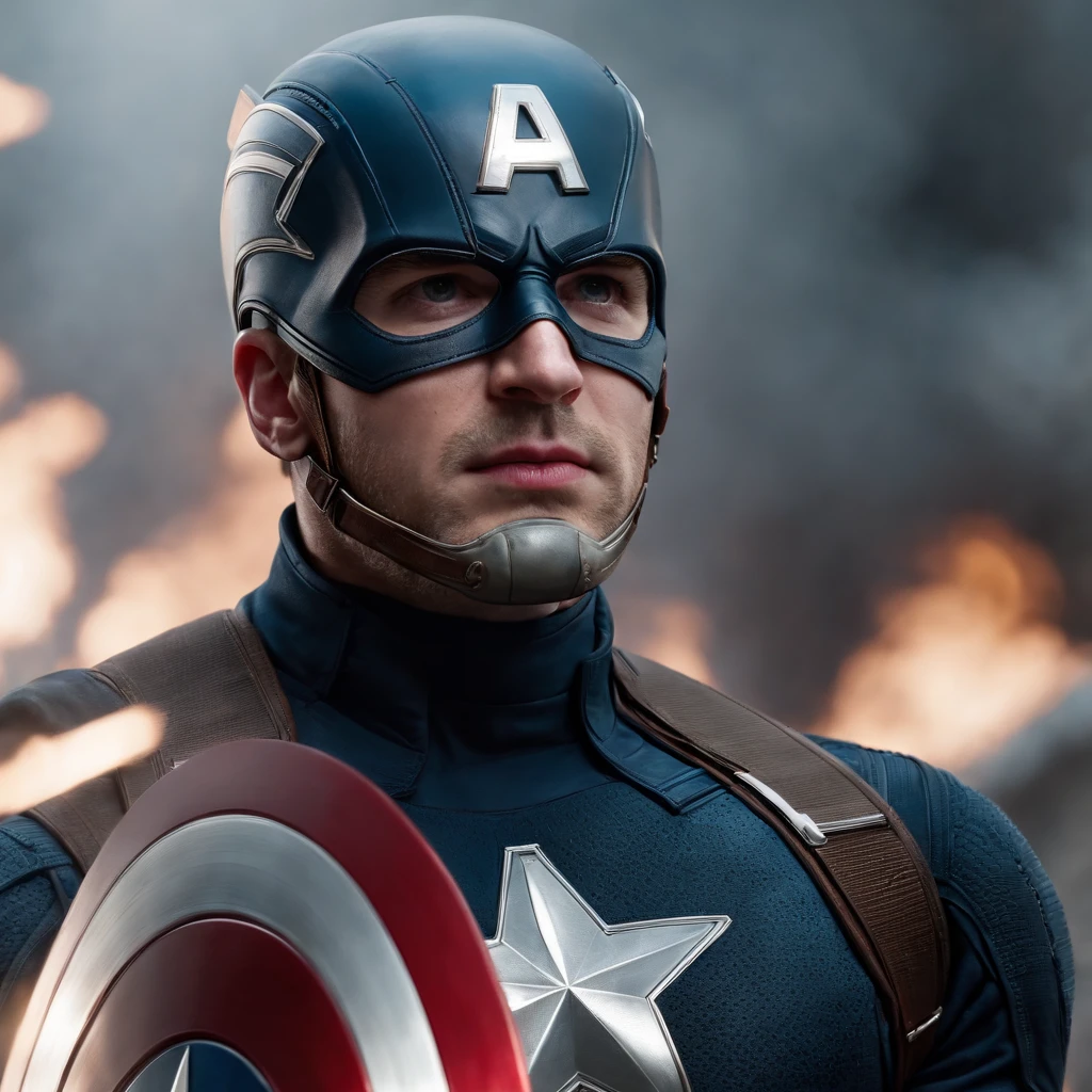 Portrait of Captain America by Alex Ross