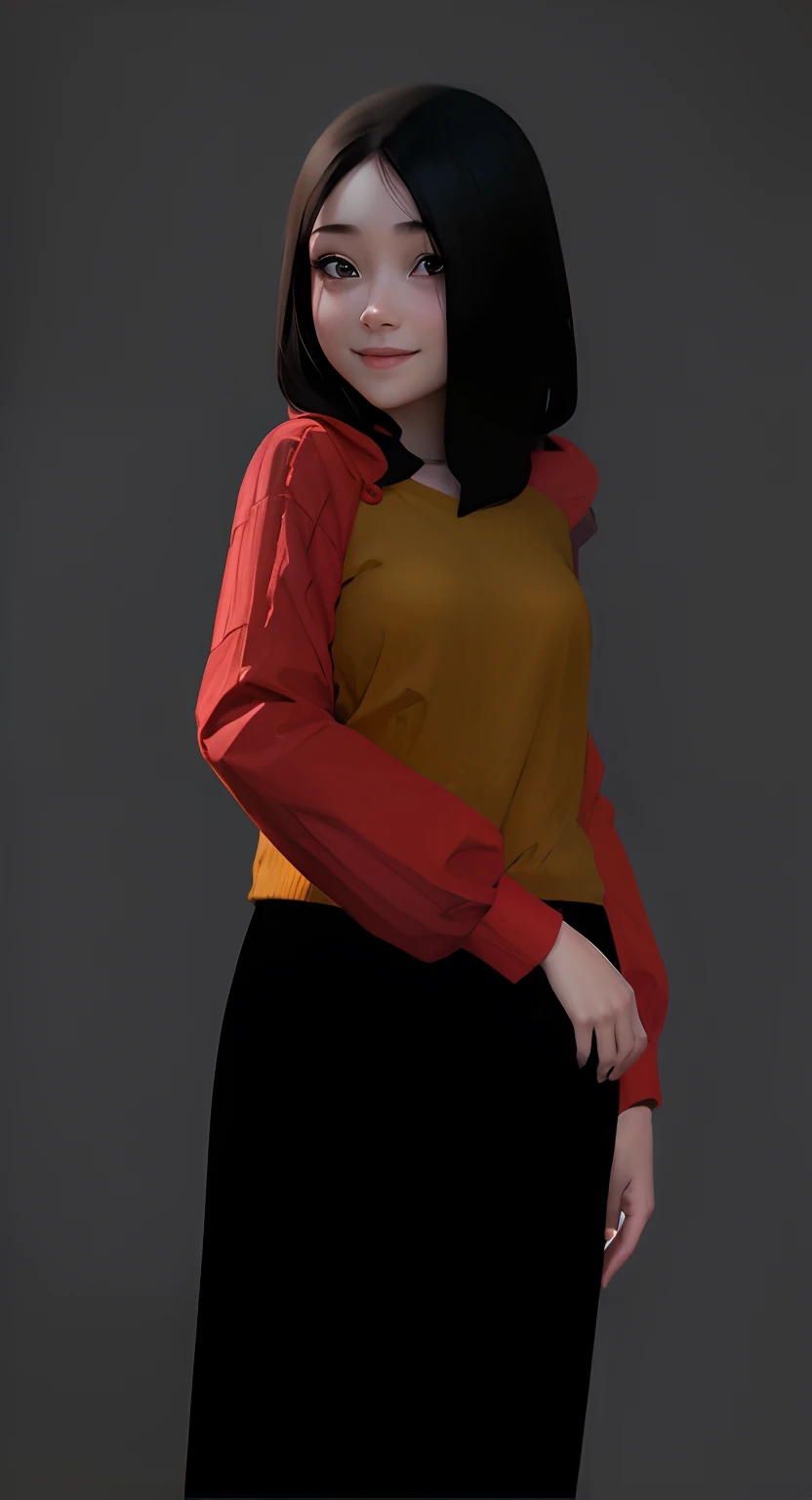 a cute girl, cute smile, realistic, super detail, 8k