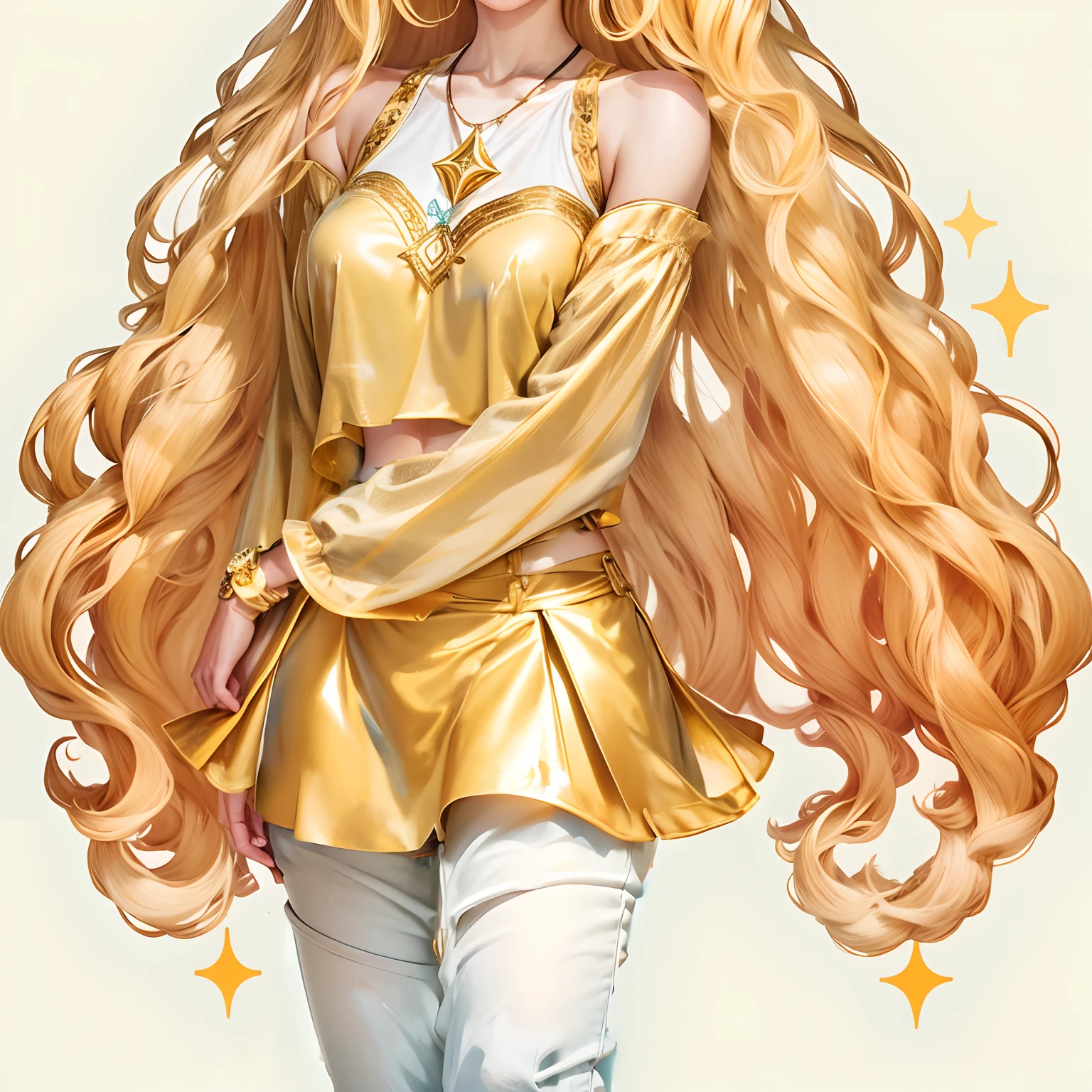 yellow long-sleeved top,