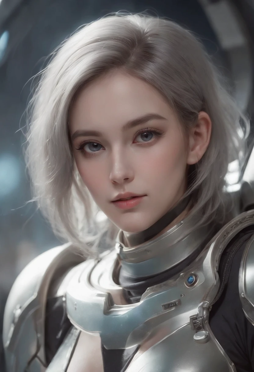snthwve style, nvinkpunk Closeup face portrait of (((elefante humanoide usando traje de astronauta plata))), smooth soft skin, big dreamy eyes, beautiful intricate colored hair, symmetrical, anime wide eyes, soft lighting, detailed face, by makoto shinkai, stanley artgerm lau, wlop, rossdraws, concept art, digital painting, looking into camera