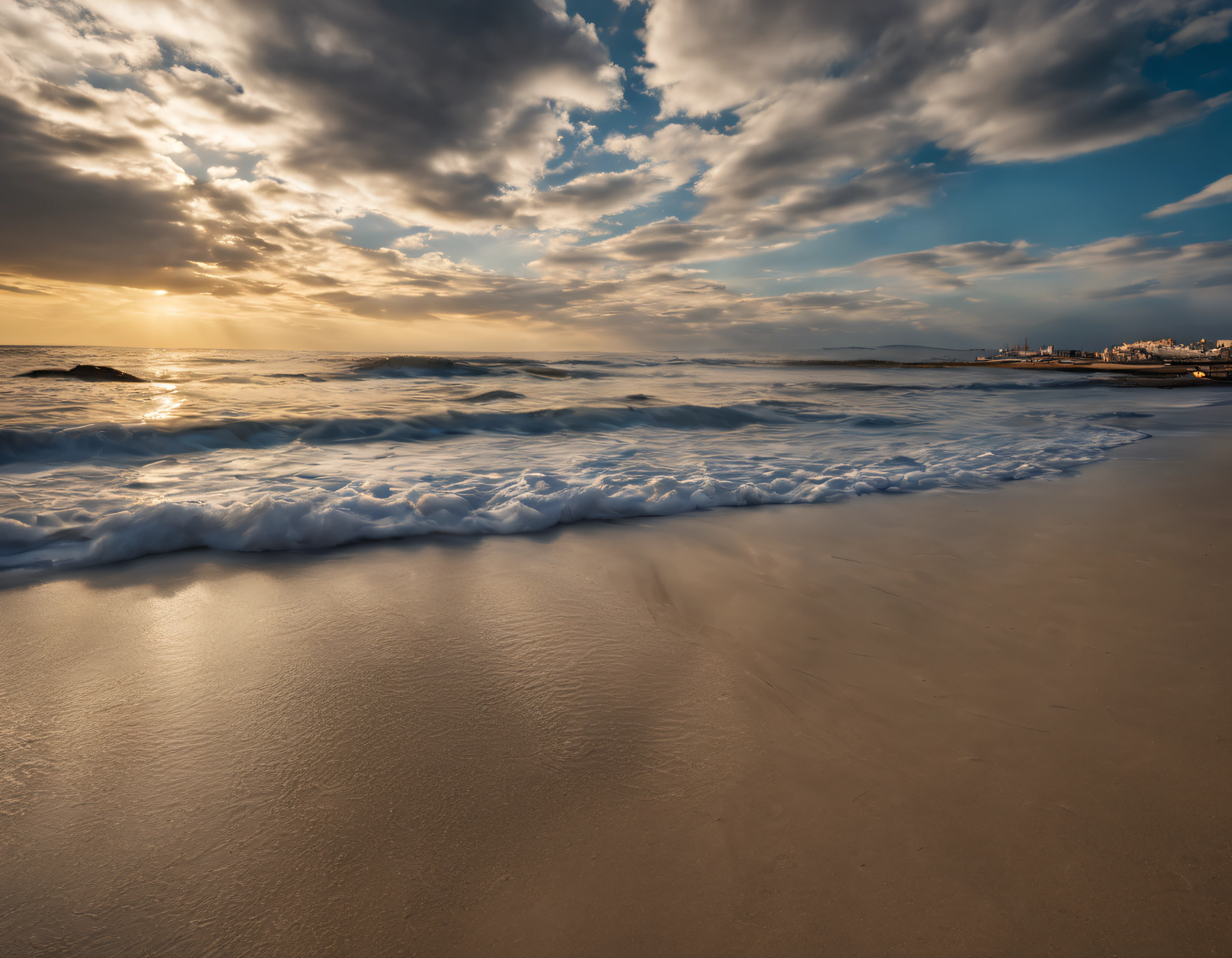 beach sea beautiful clouds detailed photo Sony A7 Nikon z