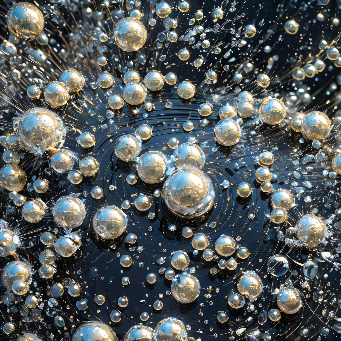 32K(tmasterpiece,k hd,hyper HD,32K)Black-braid fairy,Flowing white bubbles,ponds,zydink, a color(Black braided student), (White bubbles), Combat posture, looking at the ground, Large rolls of rouge bubbles,Black braids,Silk platinum crystal tiara, Chinese long-sleeved black gold garment, Black braids(Abstract water splash:1.2), Gradient canyon background,White bubbles(realisticlying:1.4),Cooking with gas,The gradient background is pure, A high resolution, the detail, RAW photogr, Sharp Re, Nikon D850 Film Stock Photo by Jefferies Lee 4 Kodak Portra 400 Camera F1.6 shots, Rich colors, ultra-realistic vivid textures, Dramatic lighting, Unreal Engine Art Station Trend, cinestir 800,Flowing snowflakes,White bubbles that refract light