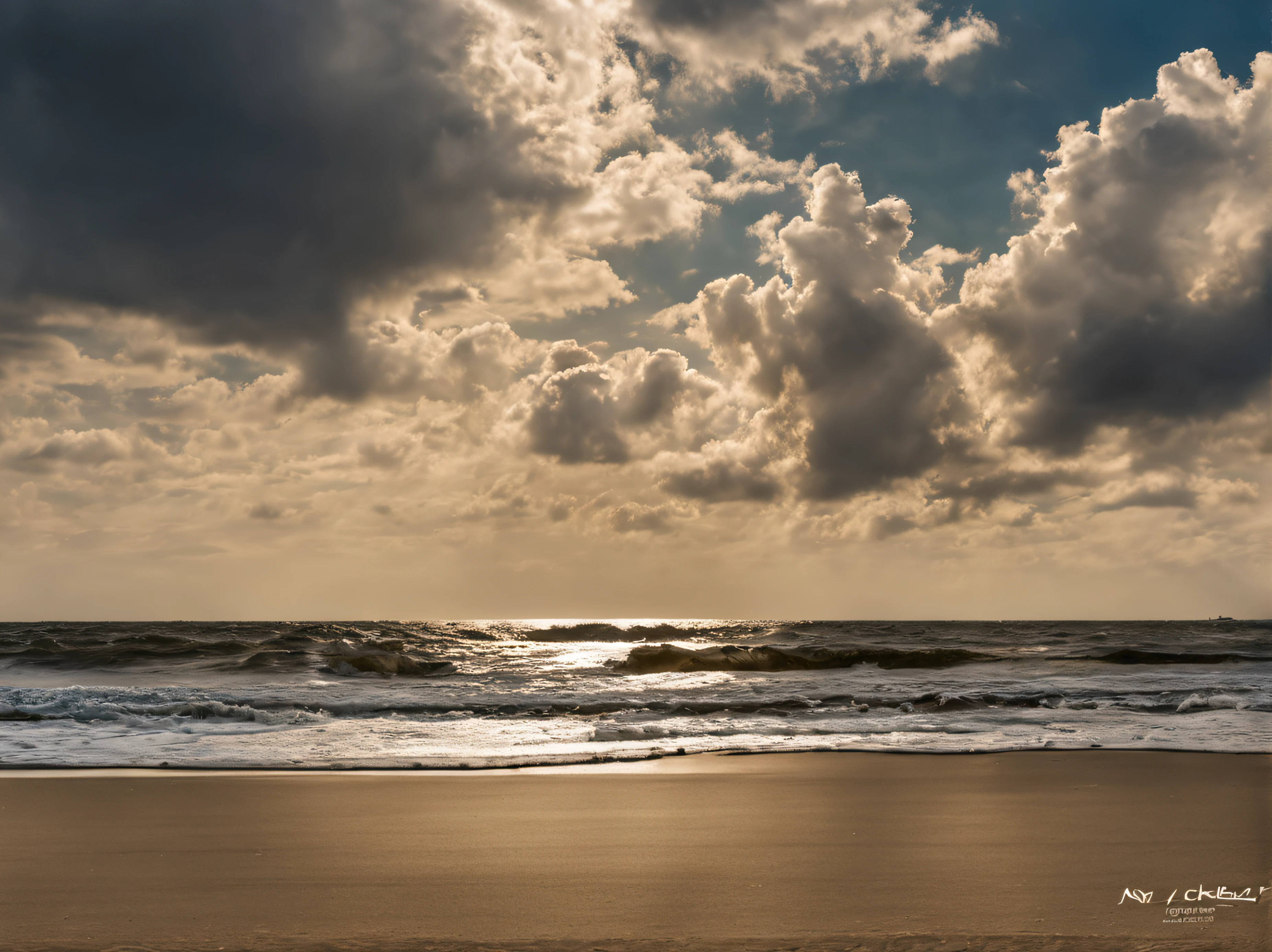 beach sea beautiful clouds detailed photo Sony A7 Nikon z