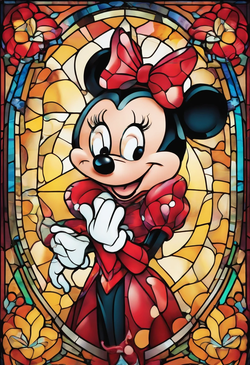 portrait of minnie mouse disney