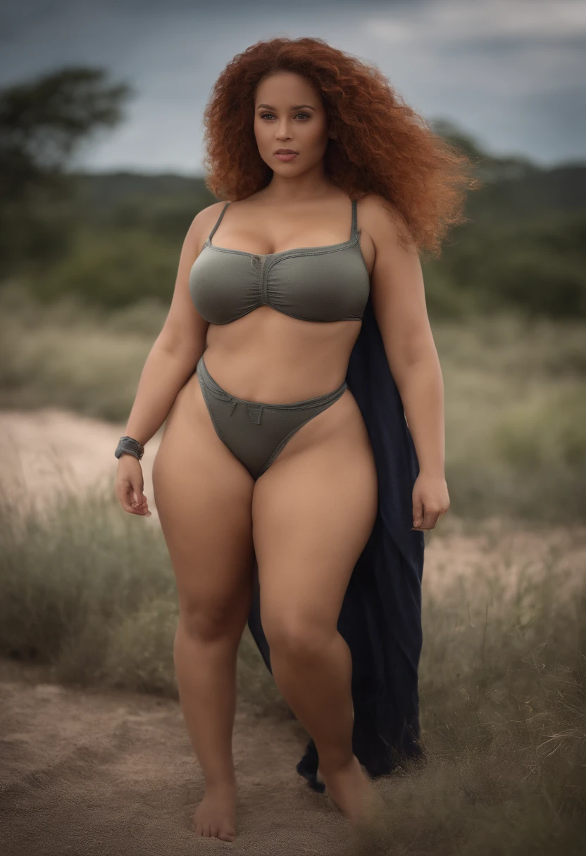 Best quality, 8k, Masterpiece, realistic, photorealistic, micro swimsuits, (gigantic breasts:1.2), big breasts, huge breasts, pink hair, long hair, naked body, gigantic hips, detailed face, beautiful face, curvy, sexy beautiful woman, sci-fi world,