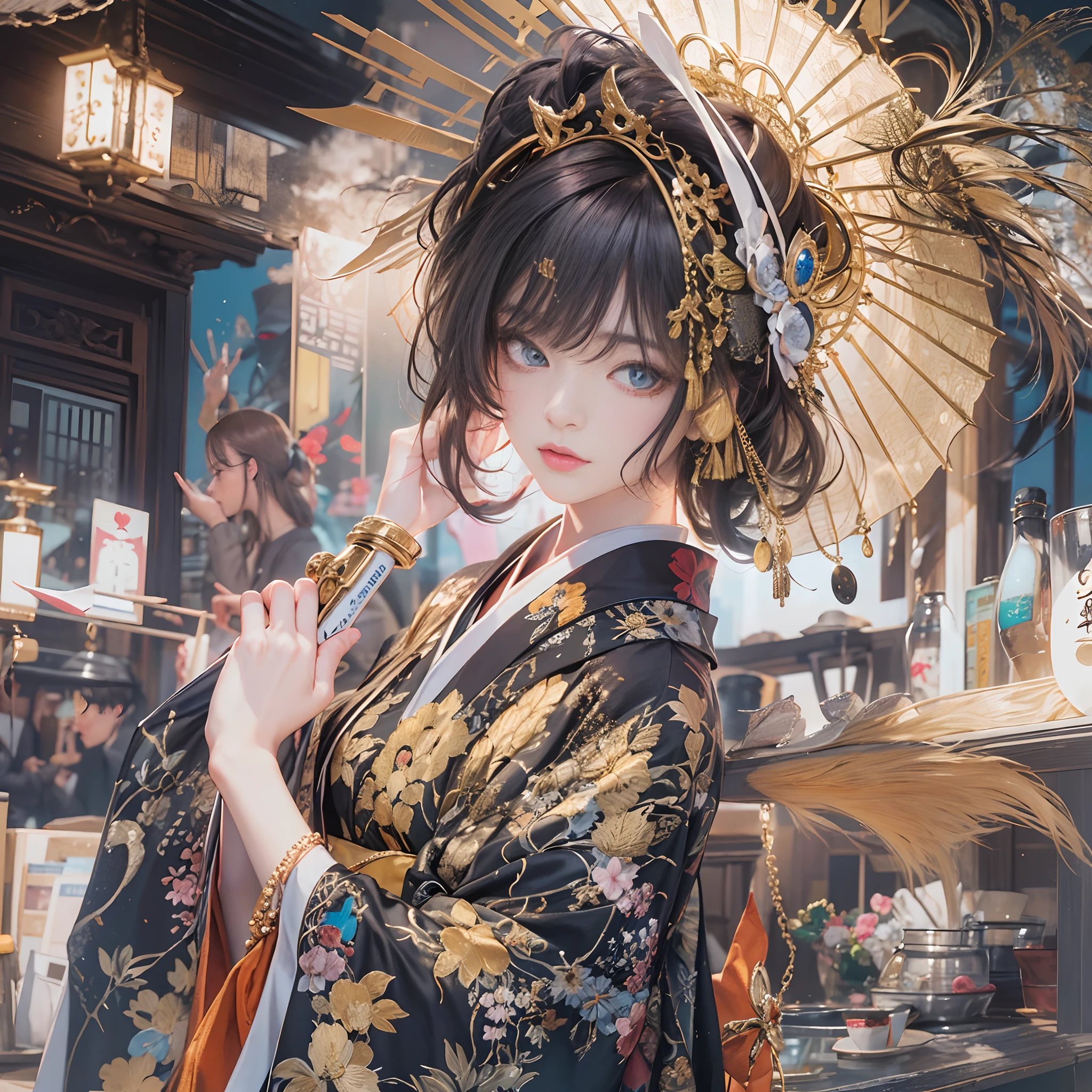 (((nffsw))), (((masutepiece))), (((8K))), (((hight resolution))), (((surrealism))), (((Cinematic lighting))), god rays, Zoom Layer, (((FULL BODYSHOT))), F/4.0, canon, Shiny skin,Detailed skin,Detailed face, Detailed eyes, Goddess of Japan Sake, Japan liquor tiara, A light dress with a transparency like Japan liquor, Holding a glass of Japan liquor in one hand, Tipsy face, Japan sake brewery