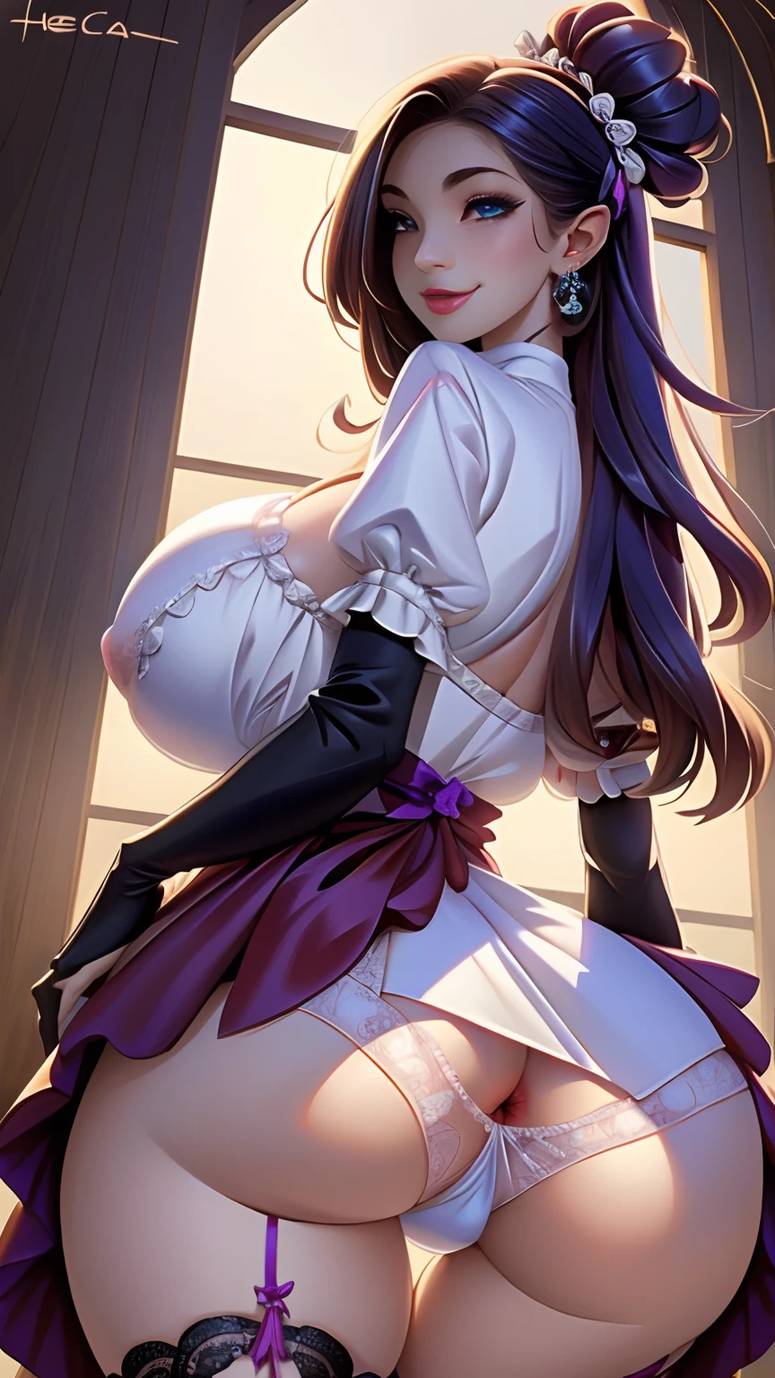 Beautiful demon girl looking at camera in realistic masterpiece underwear gigantic breasts, mamilos duros salientes, recoil of the areolas, dedo de camelo, hentai, Ecchi, cena sexual, atraente metade mexicana metade coreana , sexy young demon Lolital, bunda perfeita, Shot from behind, pernas perfeitas, perfect arms perfect eyes, (sem_calcinha), (nenhuma roupa inferior), (no underwear), sem calcinha, (cu_aberto), (abertura_anal), (extension_anal), (anus_gigante), (cu_aberto), cu_gigante), cu_Grande), bunda enorme), (bunda_aberto), (extension_anal), (bunda_Grande), sem calcinha