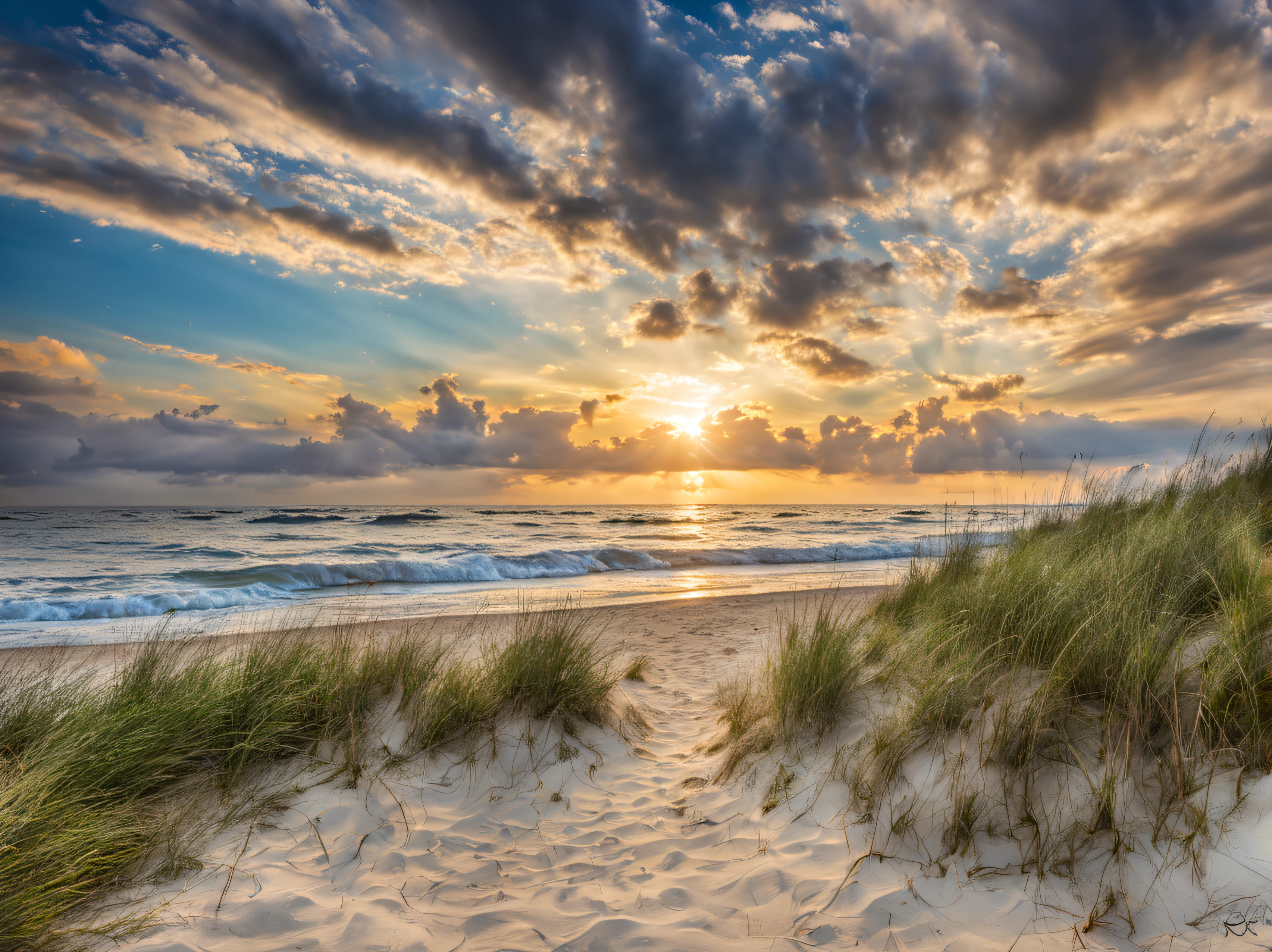 beach sea beautiful clouds detailed photo Sony A7 Nikon z