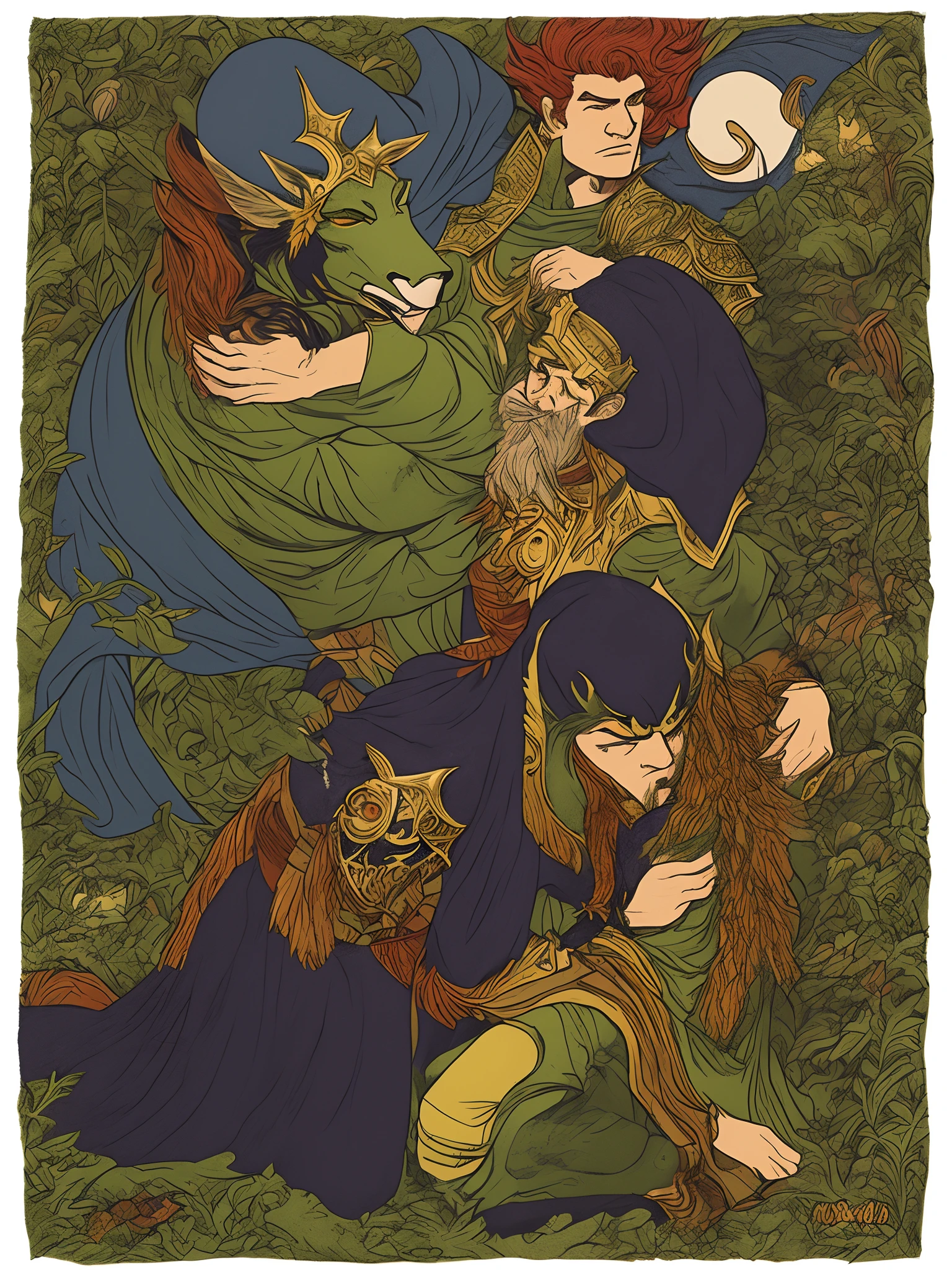 King's wool embracing Laufey
