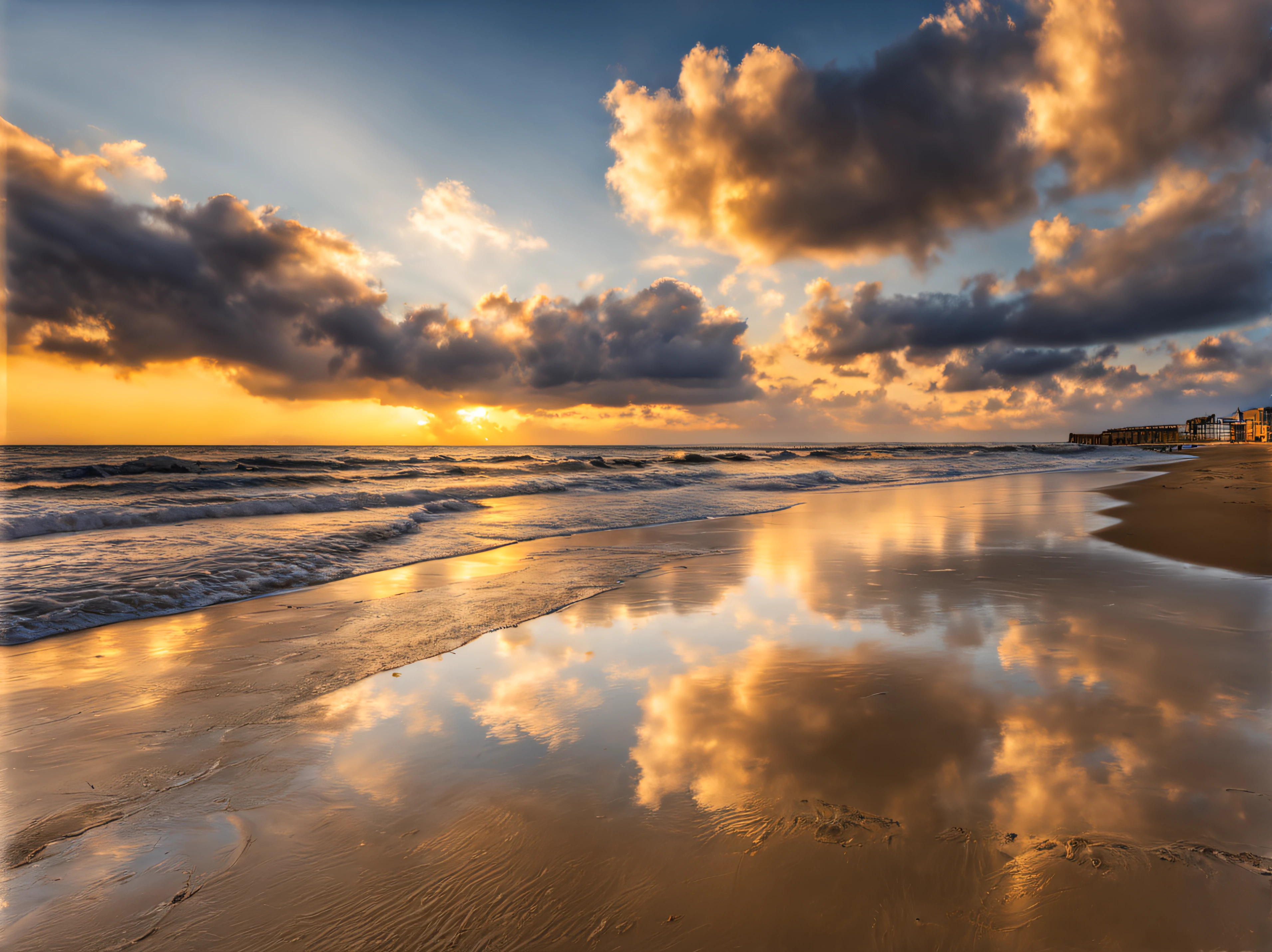 beach sea beautiful clouds detailed photo Sony A7 Nikon z